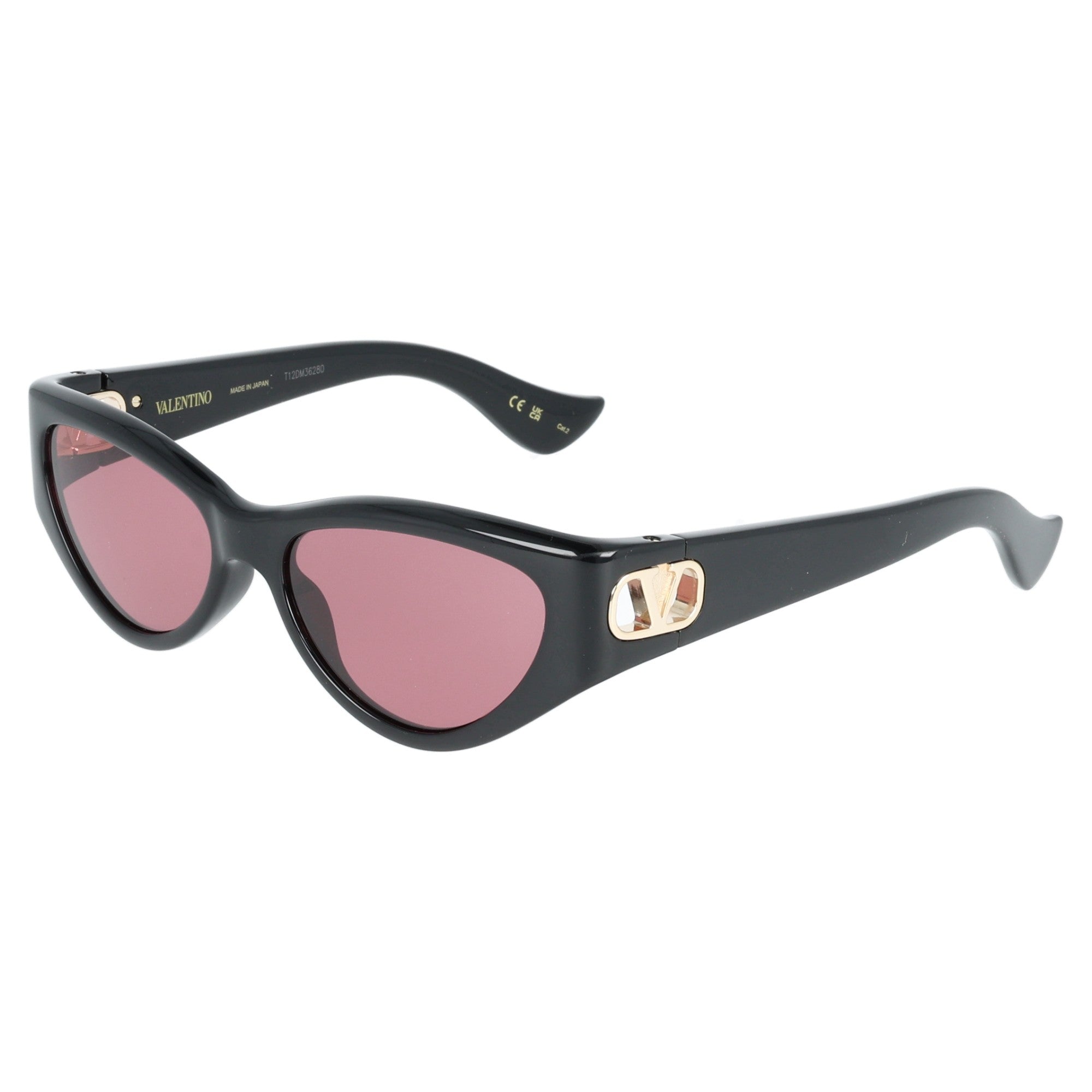 Valentino | VG0014S 002 occhiali da sole cat-eye Nero con lente rosa