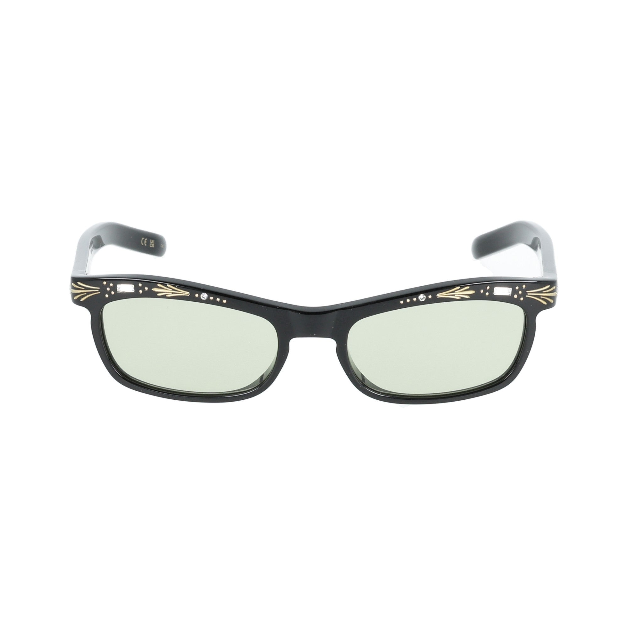 Valentino | VG0044S 002 occhiali da sole da donna Nero con lente verde