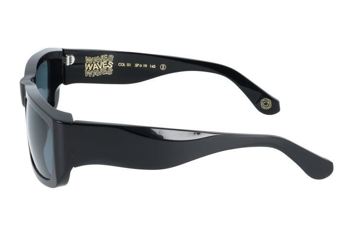 Kyme | Wave occhiali sole uomo donna nero