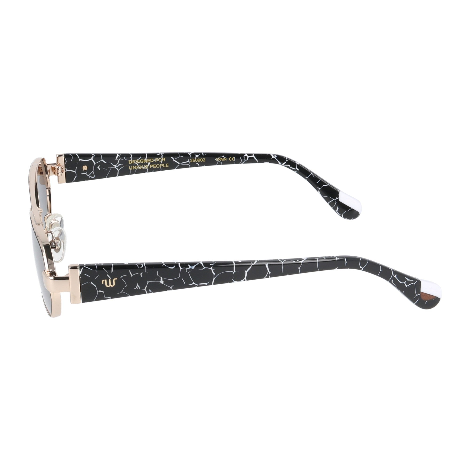 Woodys | Azriel 01 occhiale da sole donna metallo Marmo & Oro