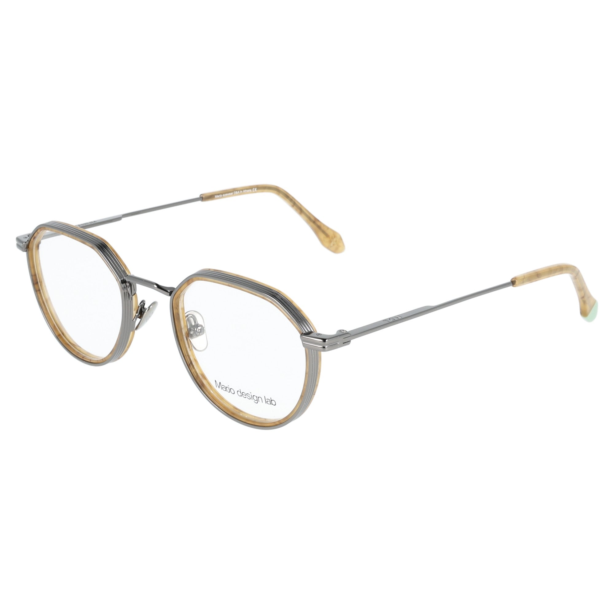 Marjo Design Lab | Achilles - Titanium & Light Tortoise / Titanium & Yellow Tortoise