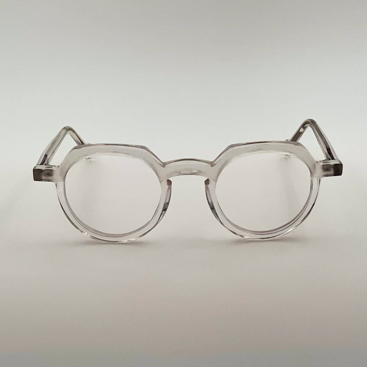 Theo | Common ostrich - Grigio / Rosso / Bianco trasparente