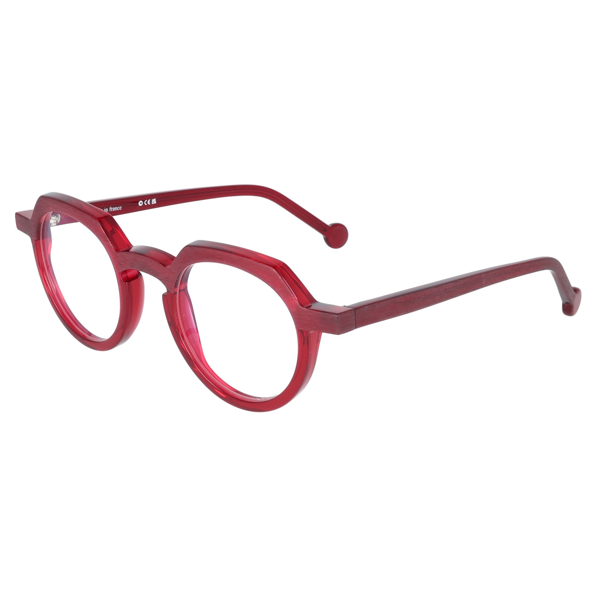 Theo | Common ostrich - Grey / Red / Transparent white