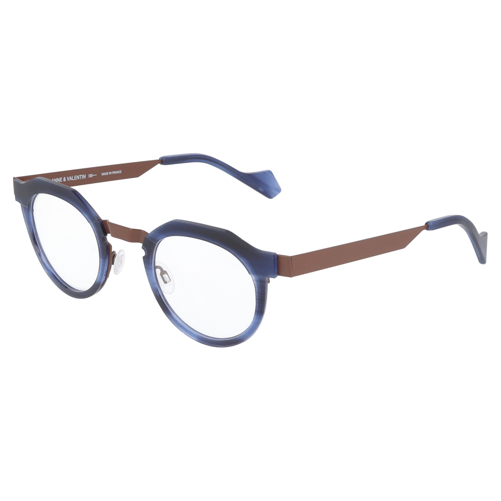 Anne & Valentin | Orson occhiale da vista in metallo unisex blu 