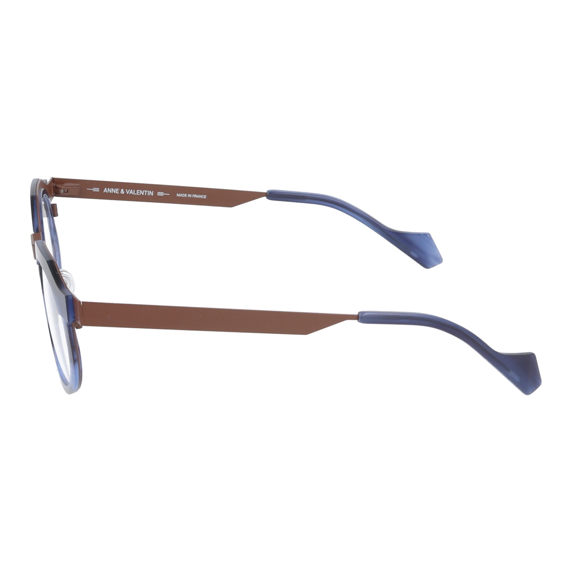Anne & Valentin | Orson occhiale da vista in metallo unisex blu 