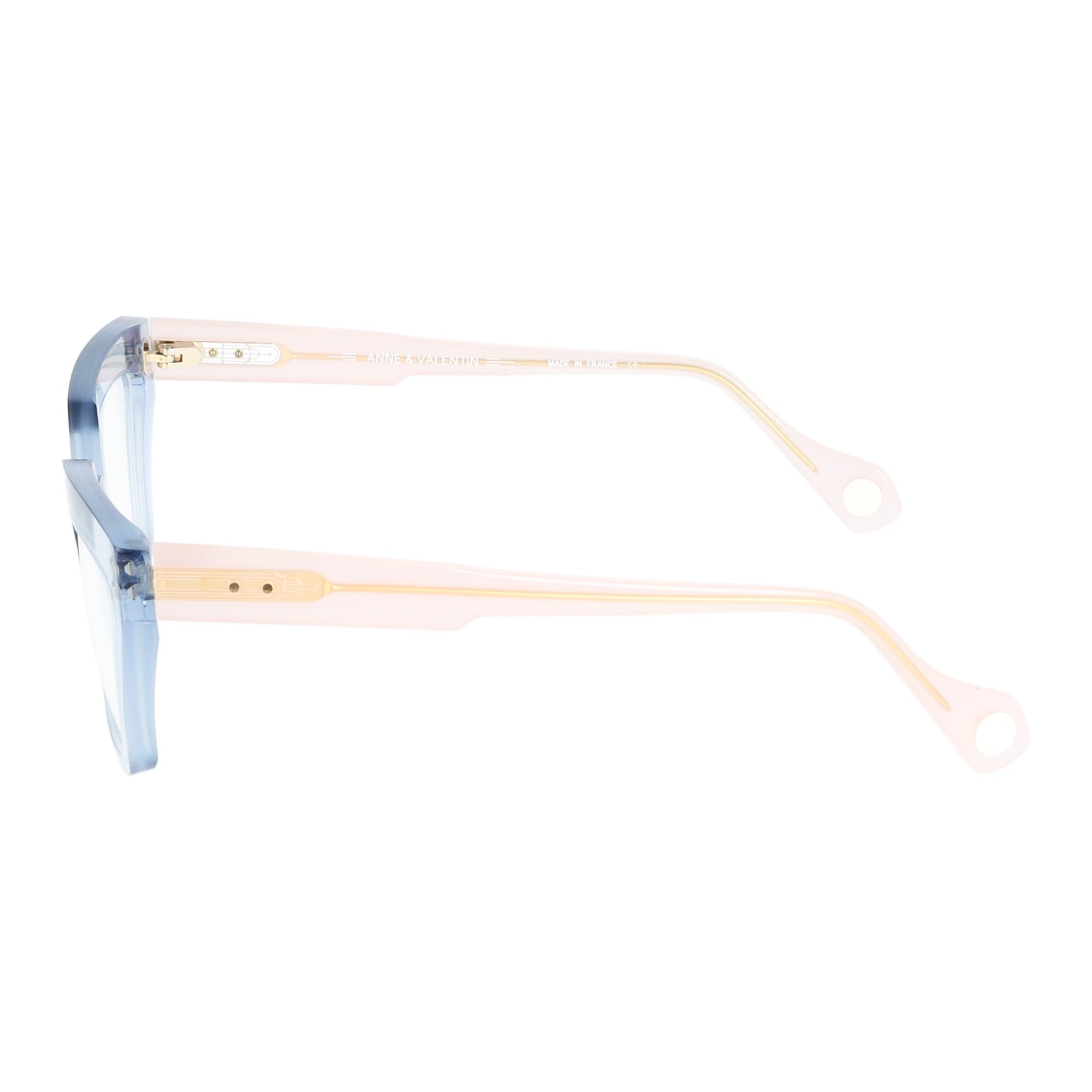 Anne et Valentin | Brera 20C08 occhiale da vista donna acetato rettangolare Celeste Rosa