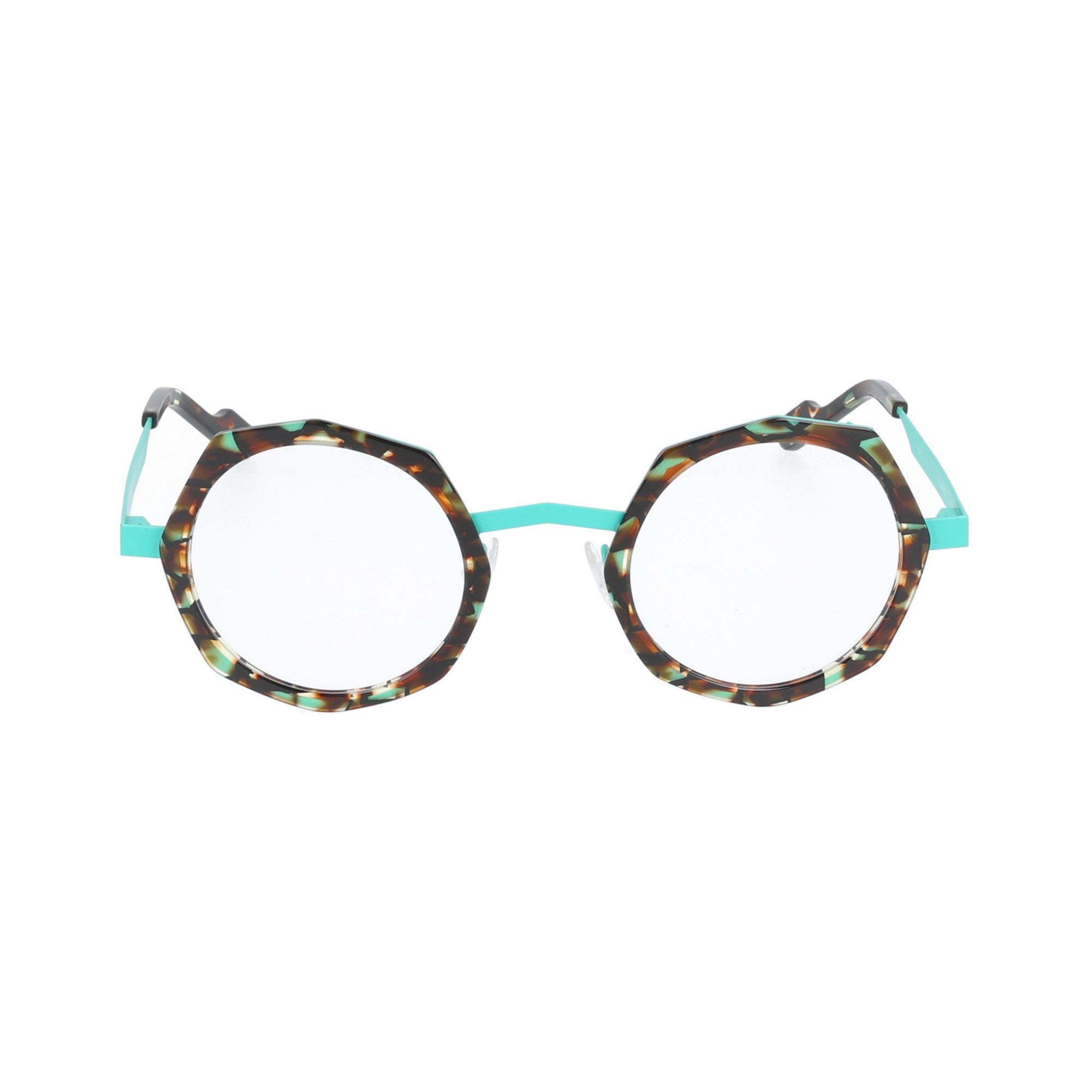 Anne et Valentin | Flamingo 21B16 occhiale da vista donna metallo rotondo Blu-verde