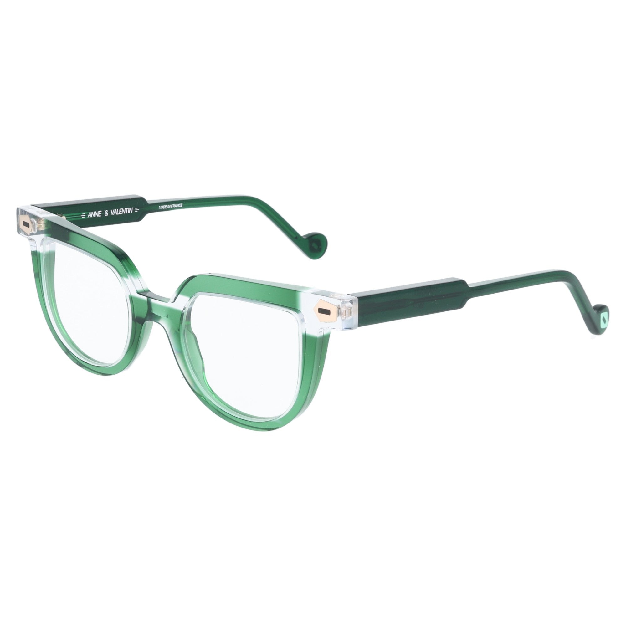 Anne et Valentin | Transmit occhiale da vista donna cateye Verde / Nero