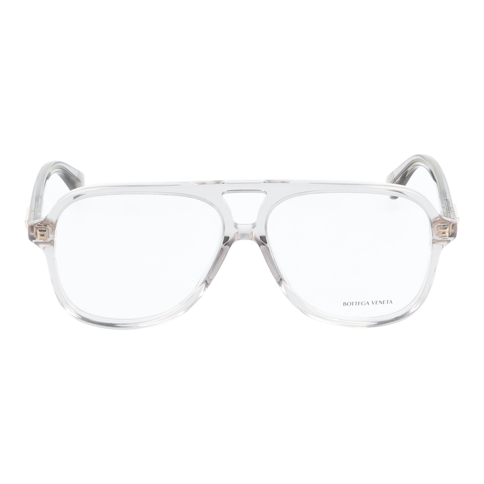 Bottega Veneta | BV1417O occhiale da vista unisex aviator Bianco trasparente