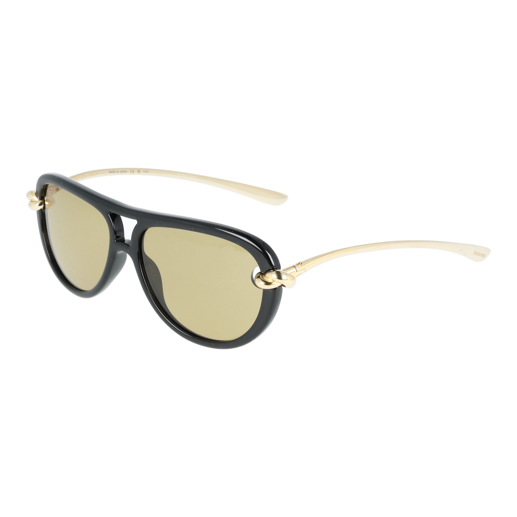 Bottega Veneta | BV1418S 001 - Nero e metallo dorato
