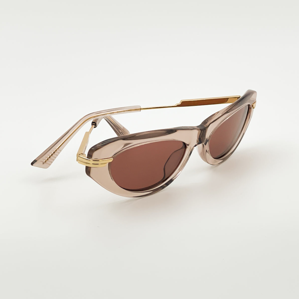  Bottega Veneta BV1368S, occhiali da sole da donna rosa trasparente