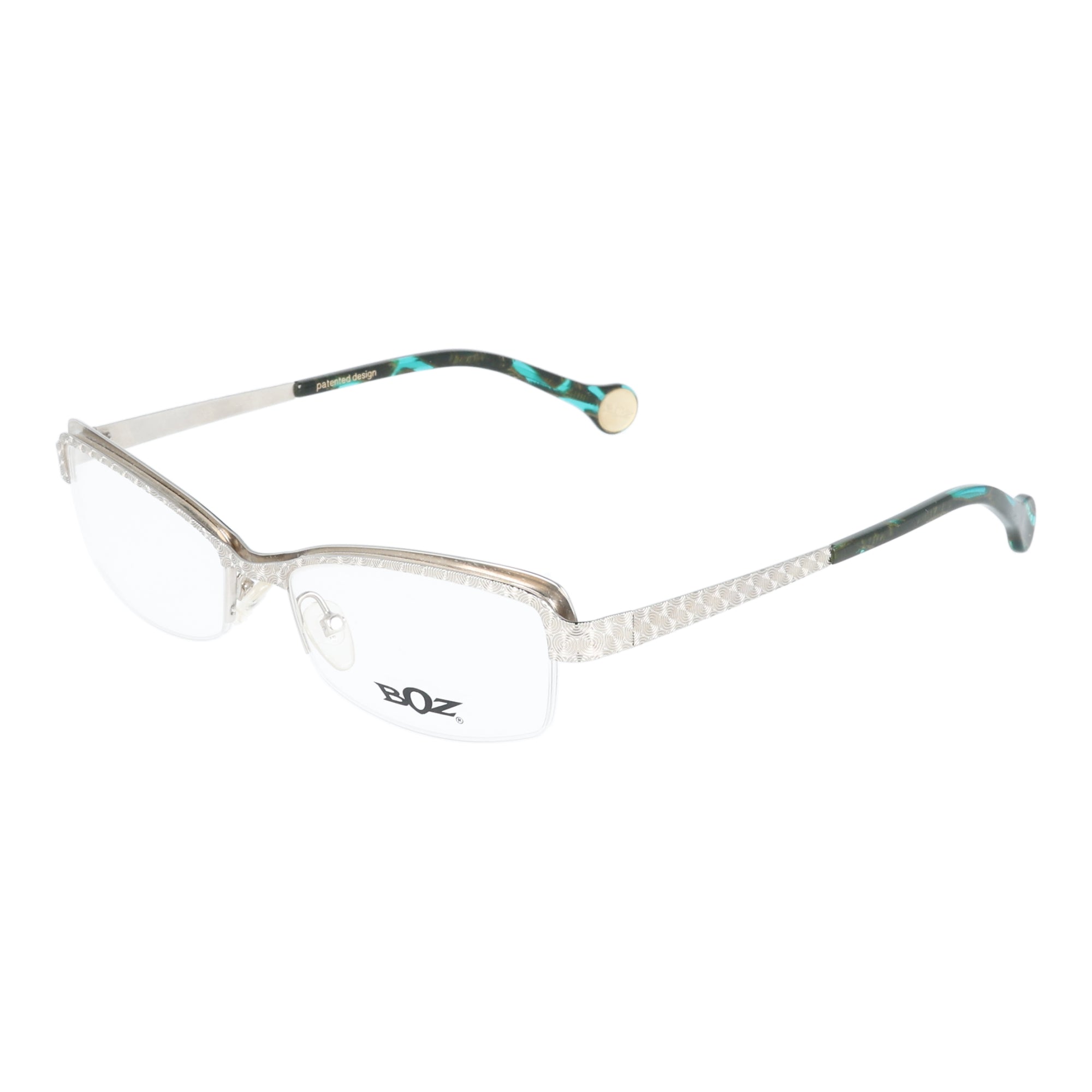 Boz Eyewear | Violet 1010 occhiali da vista in Metallo grigio & Verde