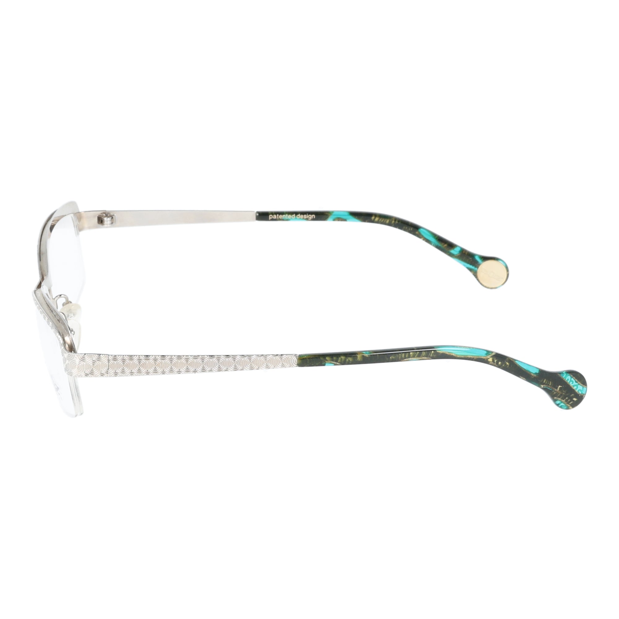 Boz Eyewear | Violet 1010 occhiali da vista in Metallo grigio & Verde