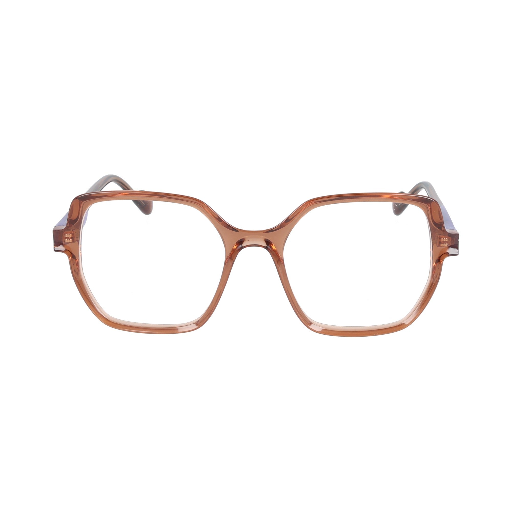 Caroline Abram | Luda - Marroncino & Violetta occhiali da vista donna squadrato grande