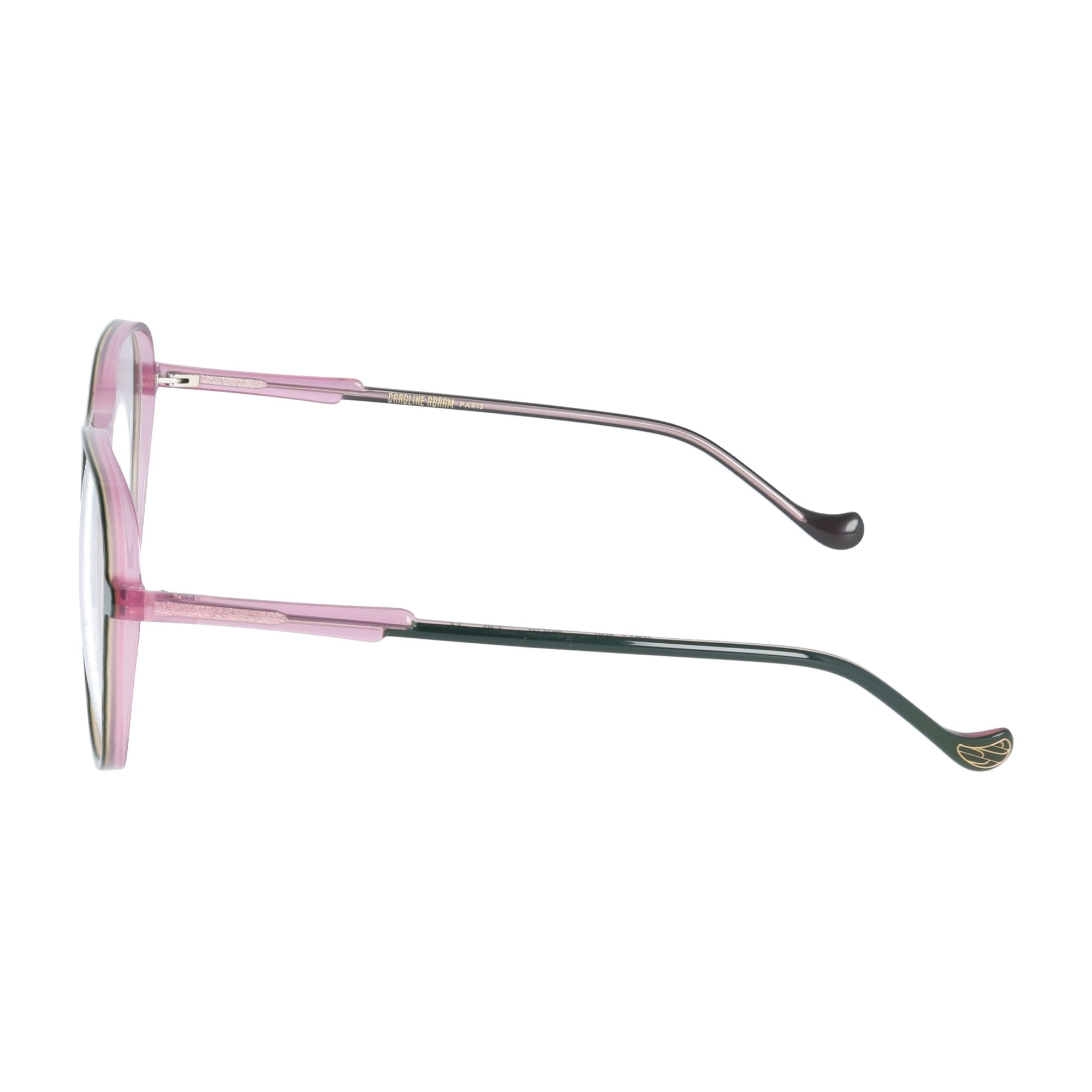 Caroline Abram | Nafi Tartarugato marrone  Verde & Rosa aviator occhiali da vista donna