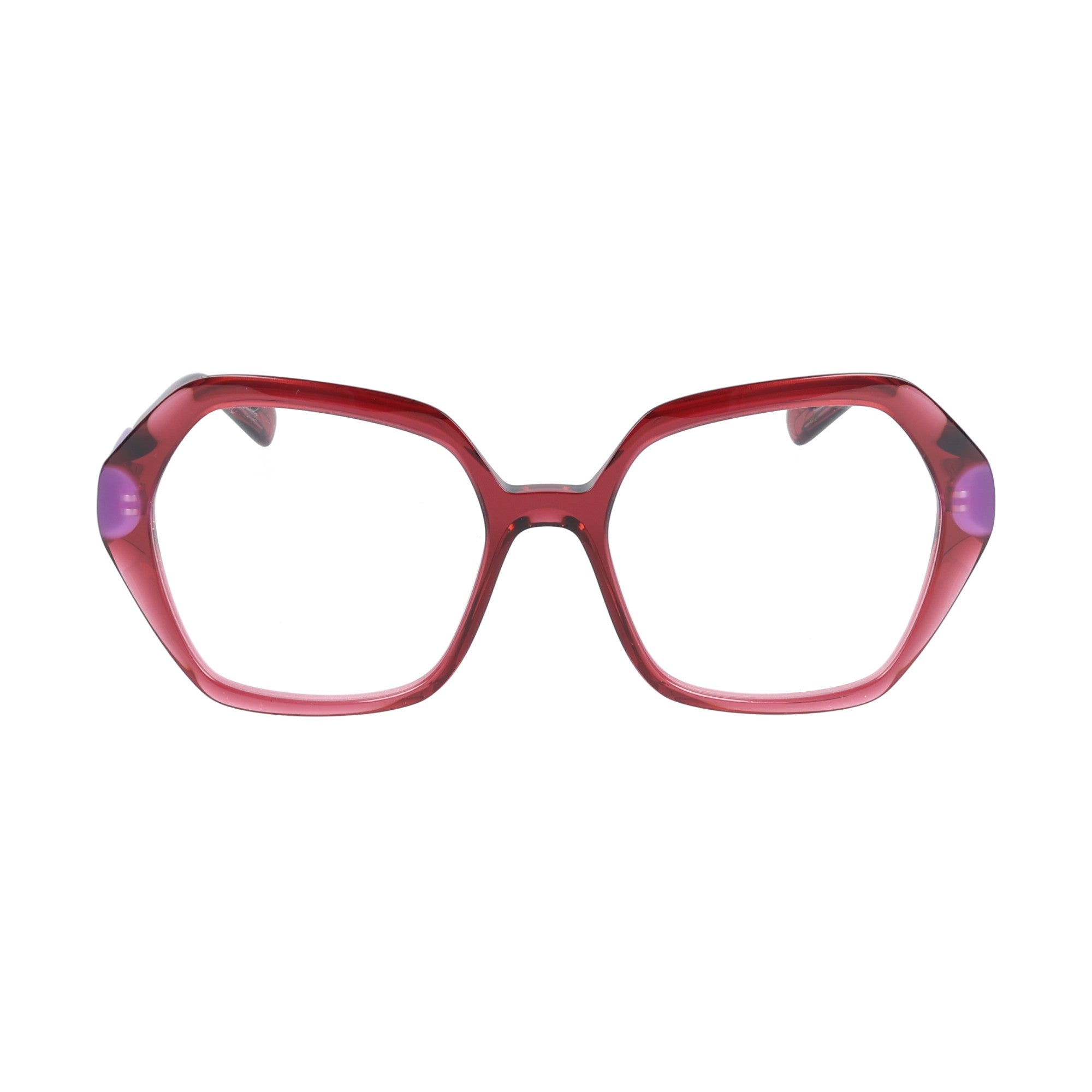 Caroline Abram | Roseta - Fucsia & Turchese occhiali da vista donna esagonale