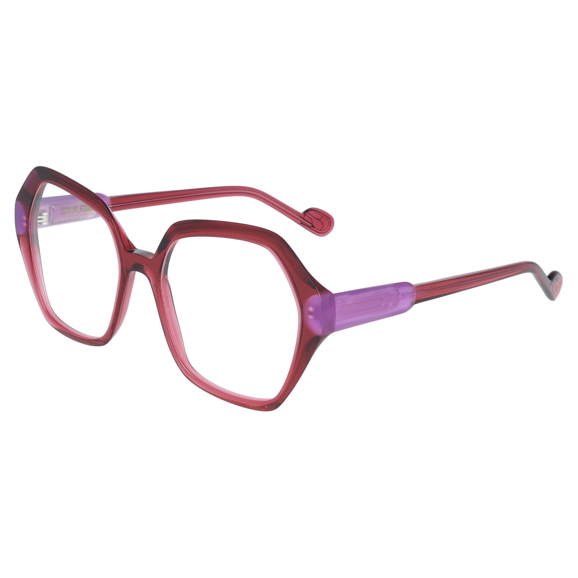 Caroline Abram | Roseta Fucsia & Turchese occhiali da vista donna esagonale