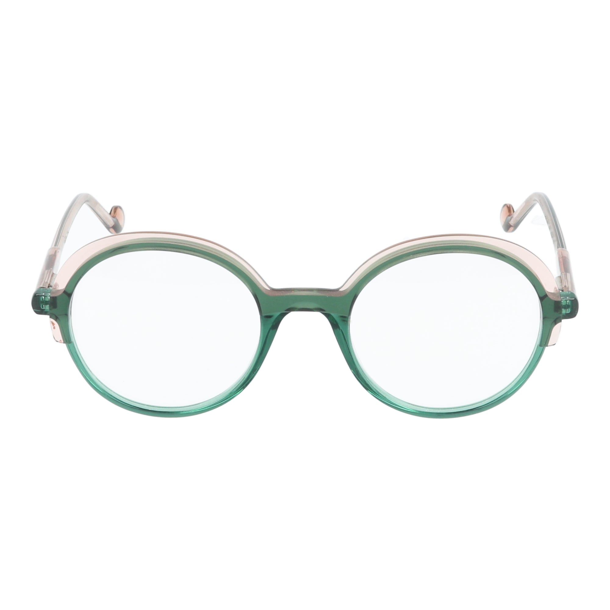 Caroline Abram, Tête à Lunettes | Mini Emy occhiali da vista bambina Verde e Cipria