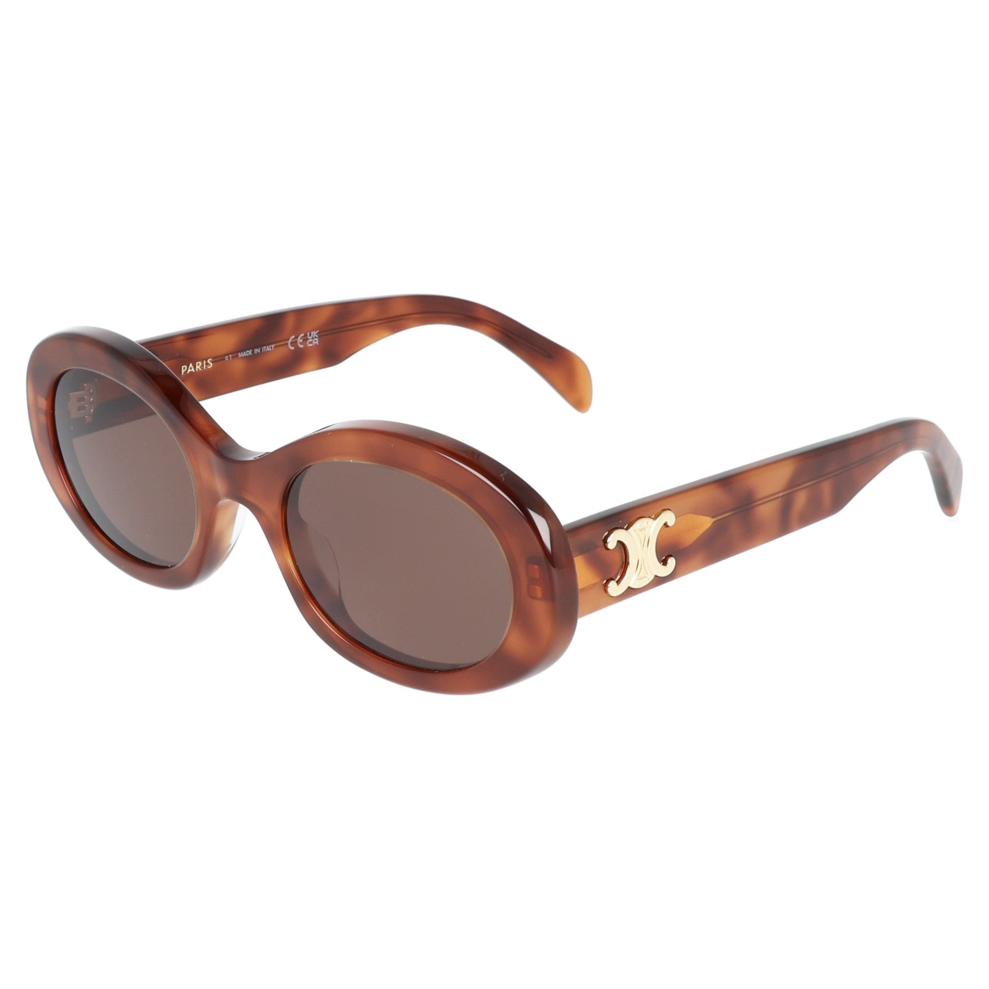 Celine | CL40194U 01A occhiali da sole donna tartarugato caldo laterale