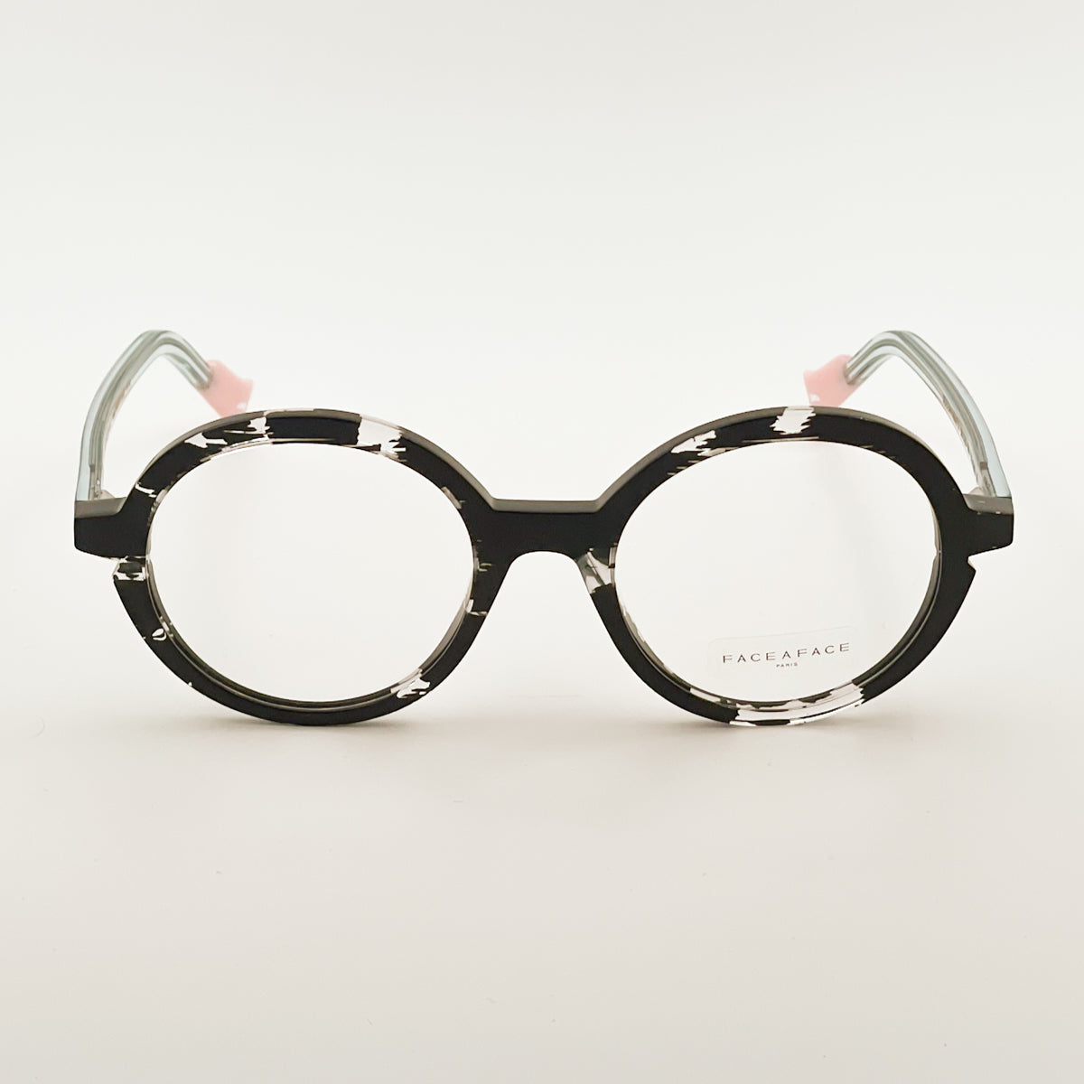 Face à Face | Bocca Fame 2 / Bianco - Nero striato occhiale da vista donna