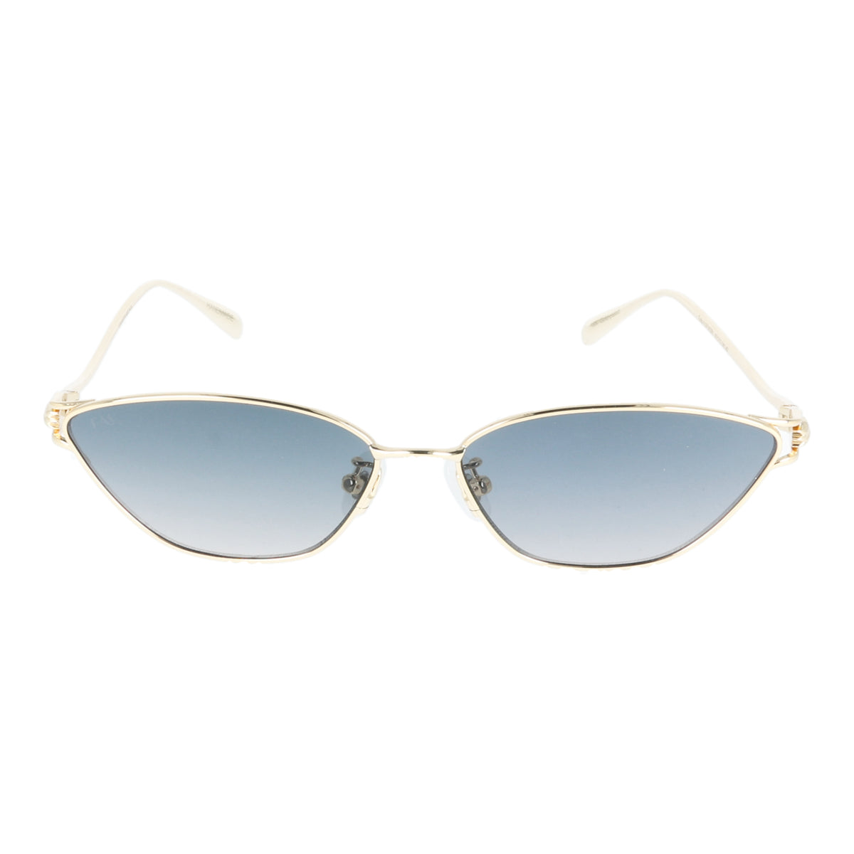 For Art's Sake | Tulip II SF063BL Oro bianco lenti azzurre occhiali sole