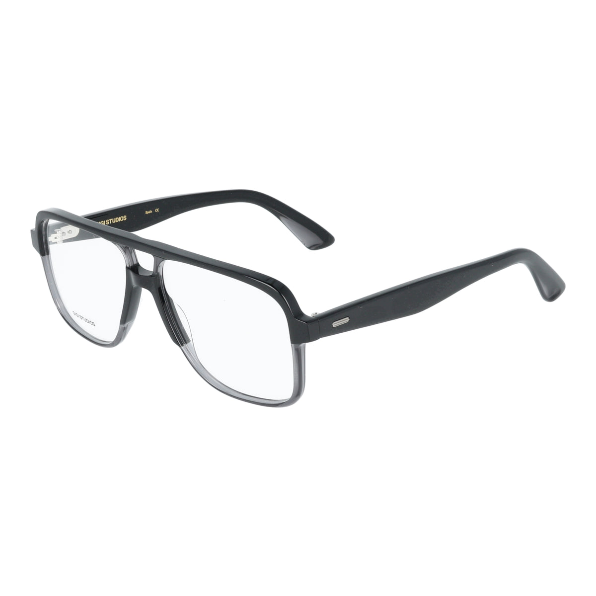 Gigi Studios | Duke GS7001 occhiali vista uomo Nero & Grigio