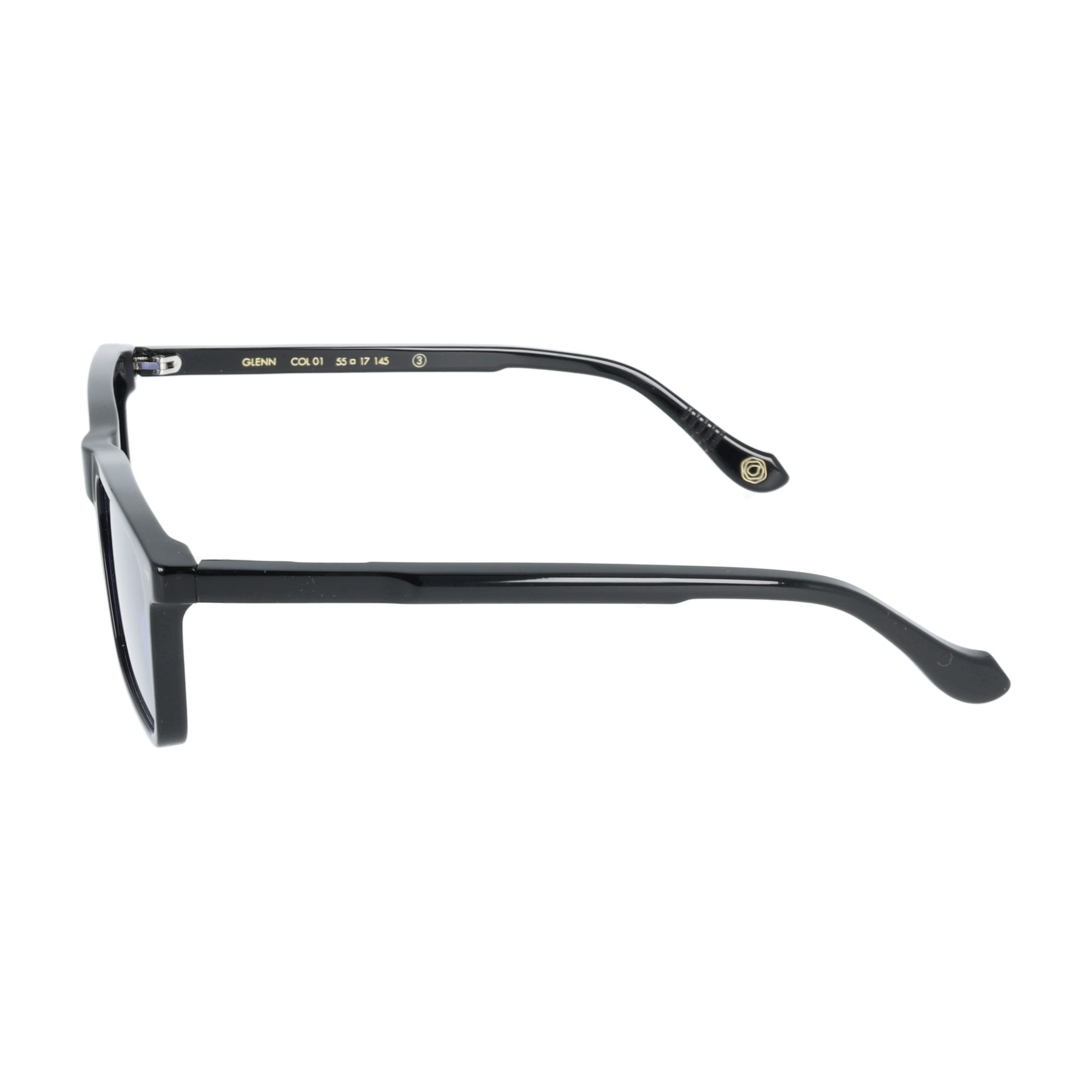 Glenn di Kyme occhiale da sole da uomo colore nero rettangolare