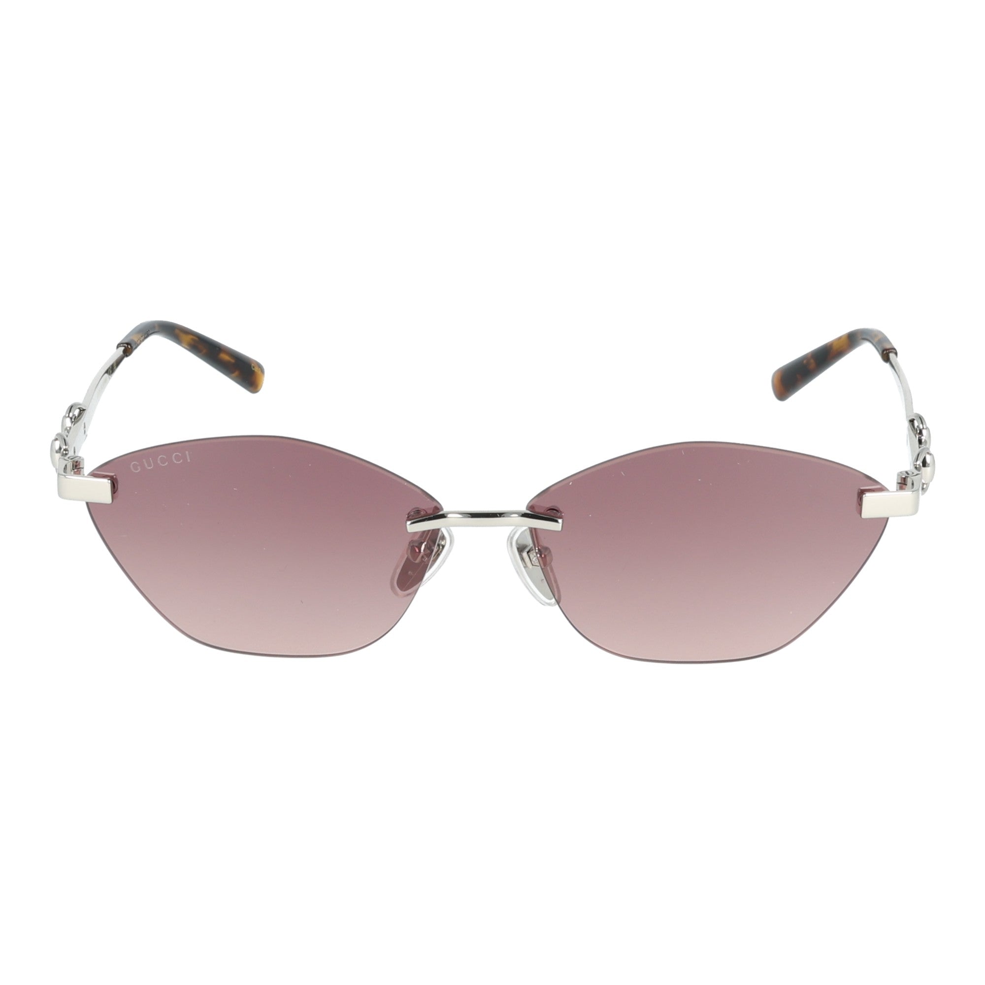 Gucci | GG2050S glasant occhiali rimless donna sole Lenti rosa cipria sfumate
