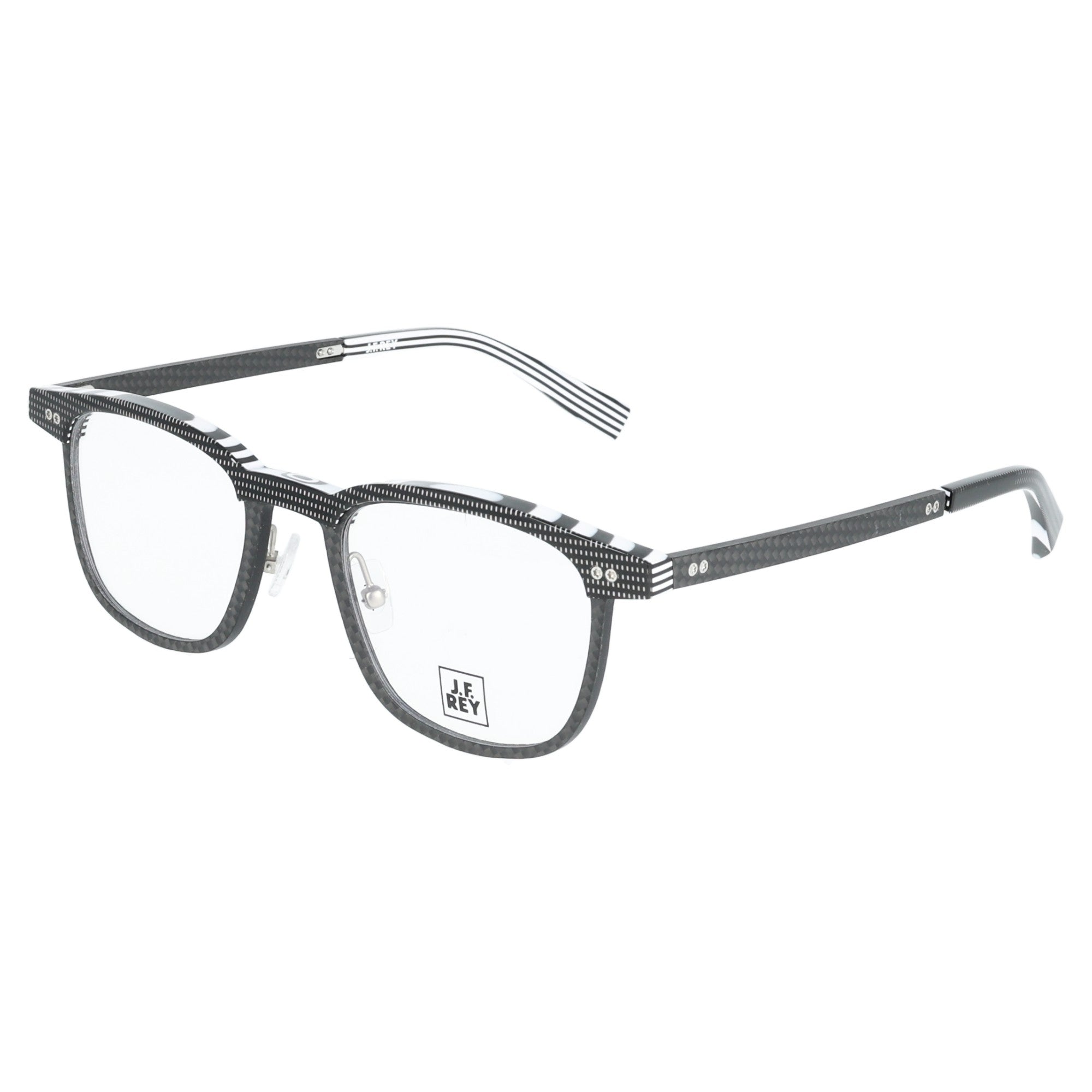 J. F. Rey | JF2962 occhiali da vista acetato unisex Nero Bianco