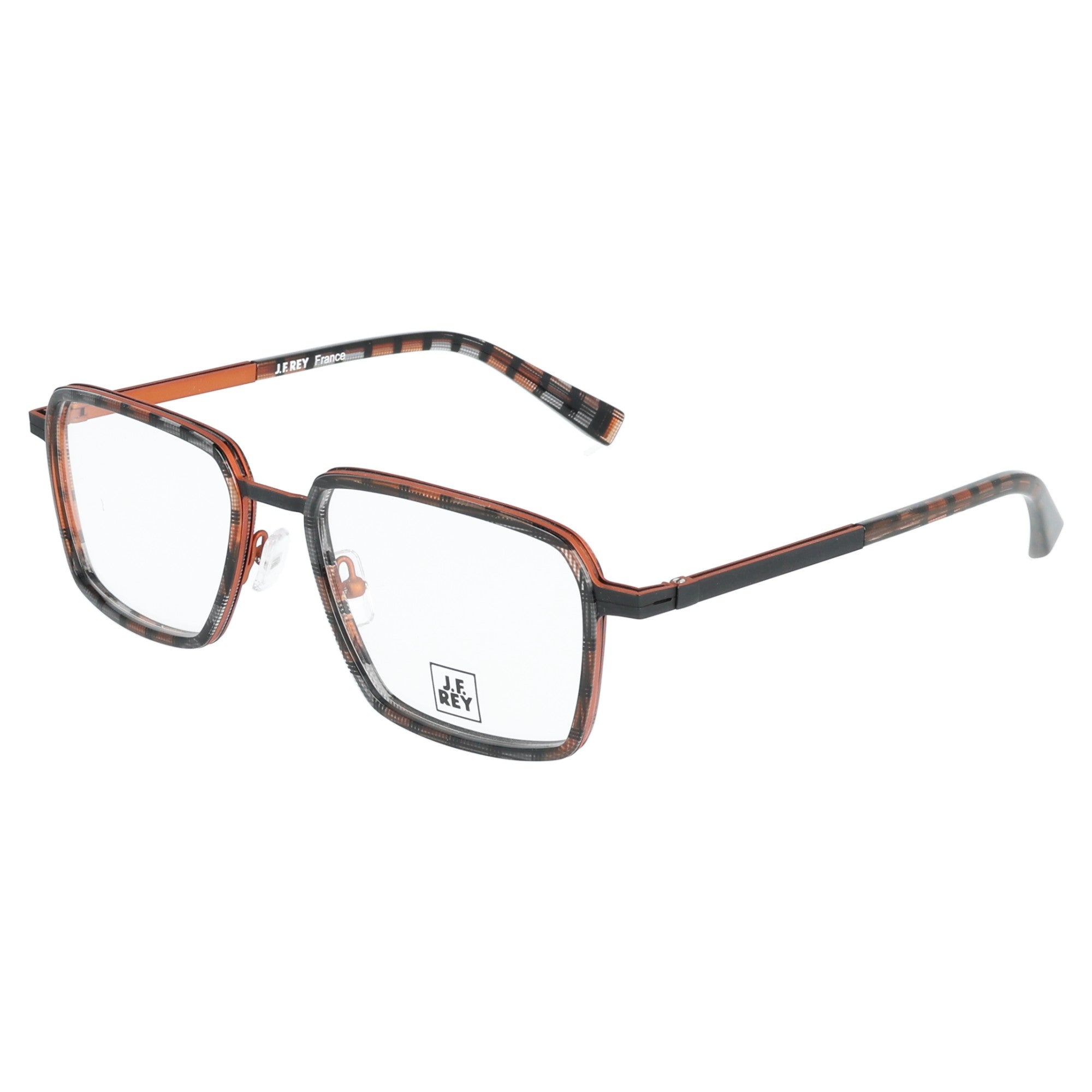 J. F. Rey | JF3085 0062 metallo occhiali da vista unisex Arancione Nero