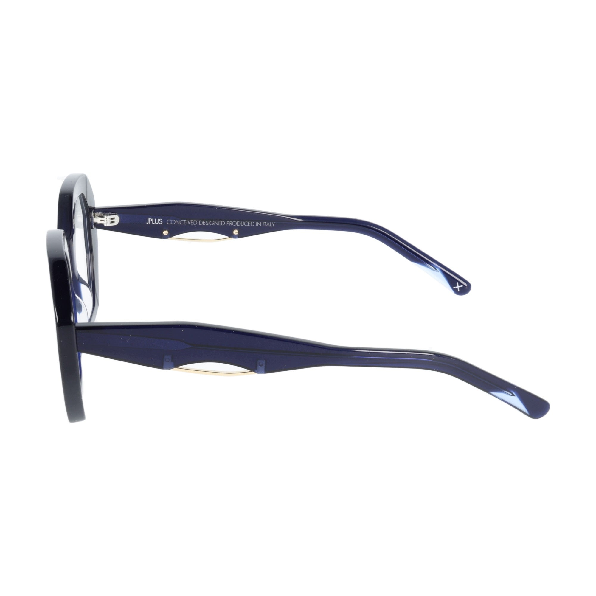 Jplus | Faye occhiali da vista donna esagonale blu navy