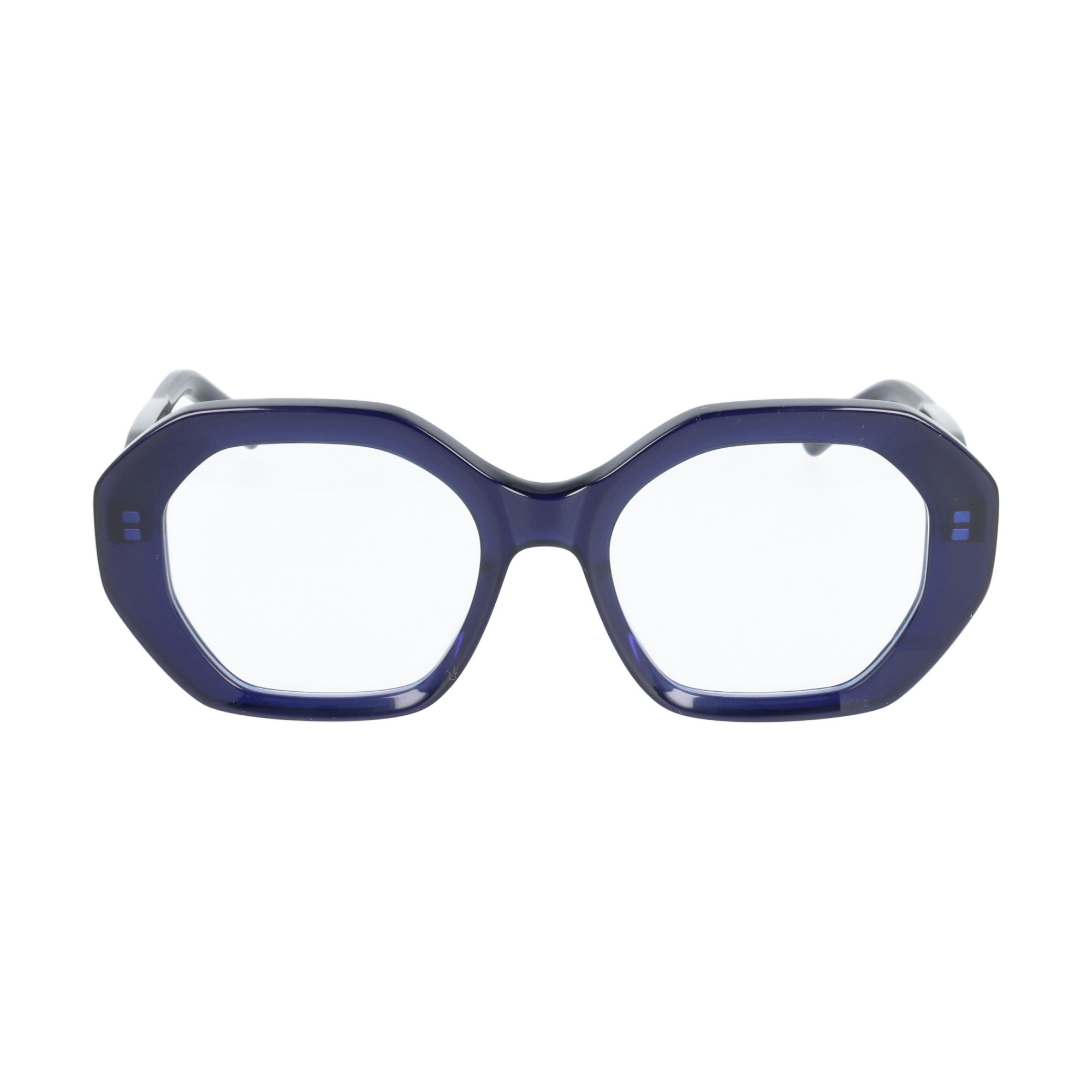 Jplus | Faye occhiali da vista donna esagonale blu navy