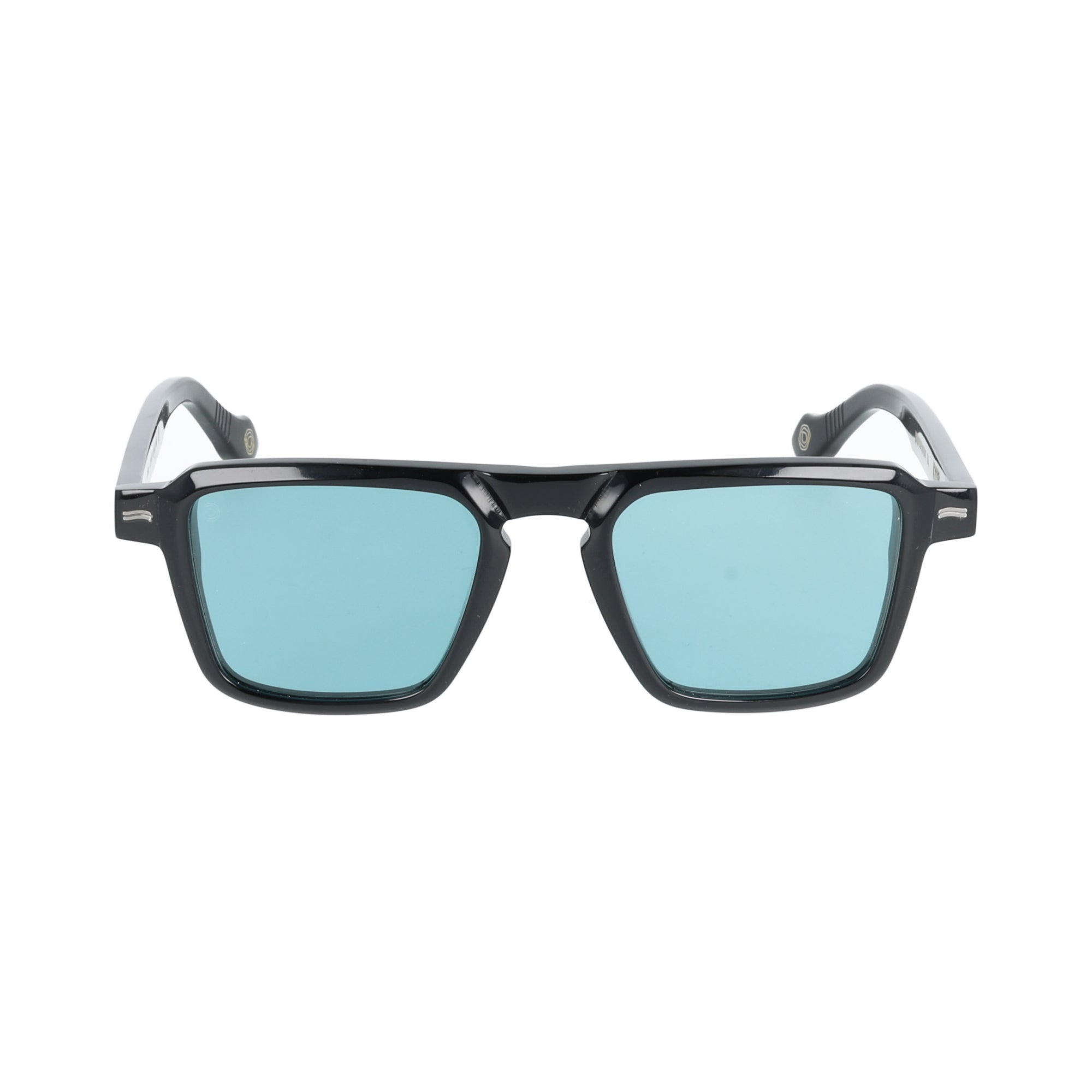 Kyme | Clyde occhiali da sole uomo nero lenti azzurre