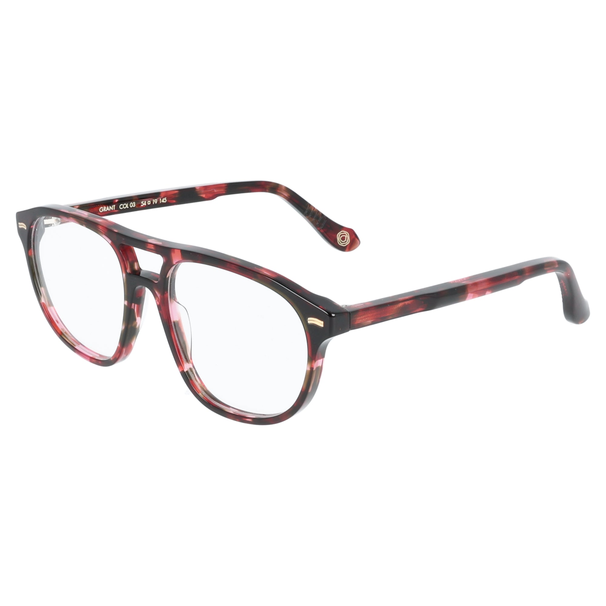Kyme | Grant maculato rosso occhiali da vista aviator