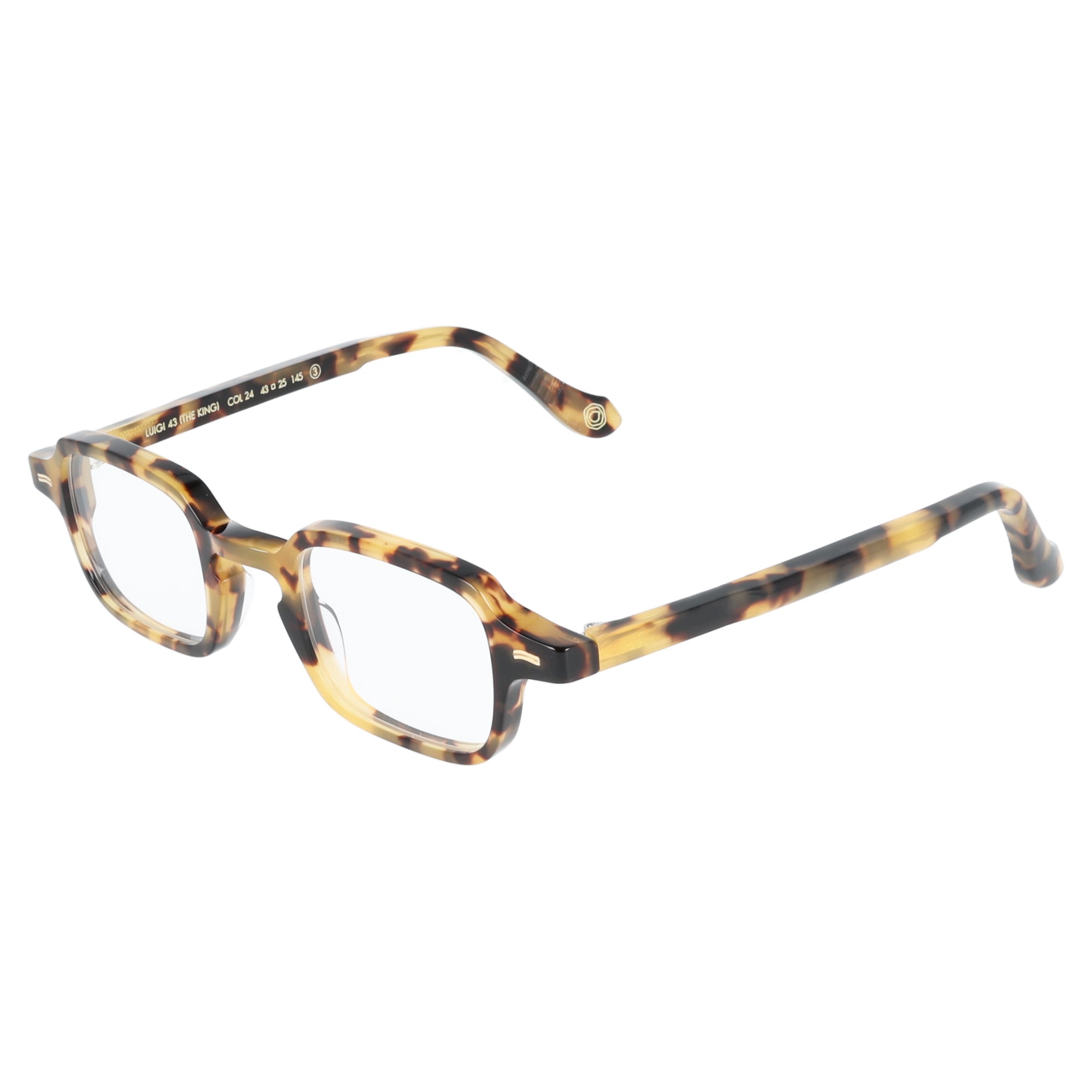 Kyme | Luigi43 The king occhiali da vista unisex tartarugato giallo squadrato