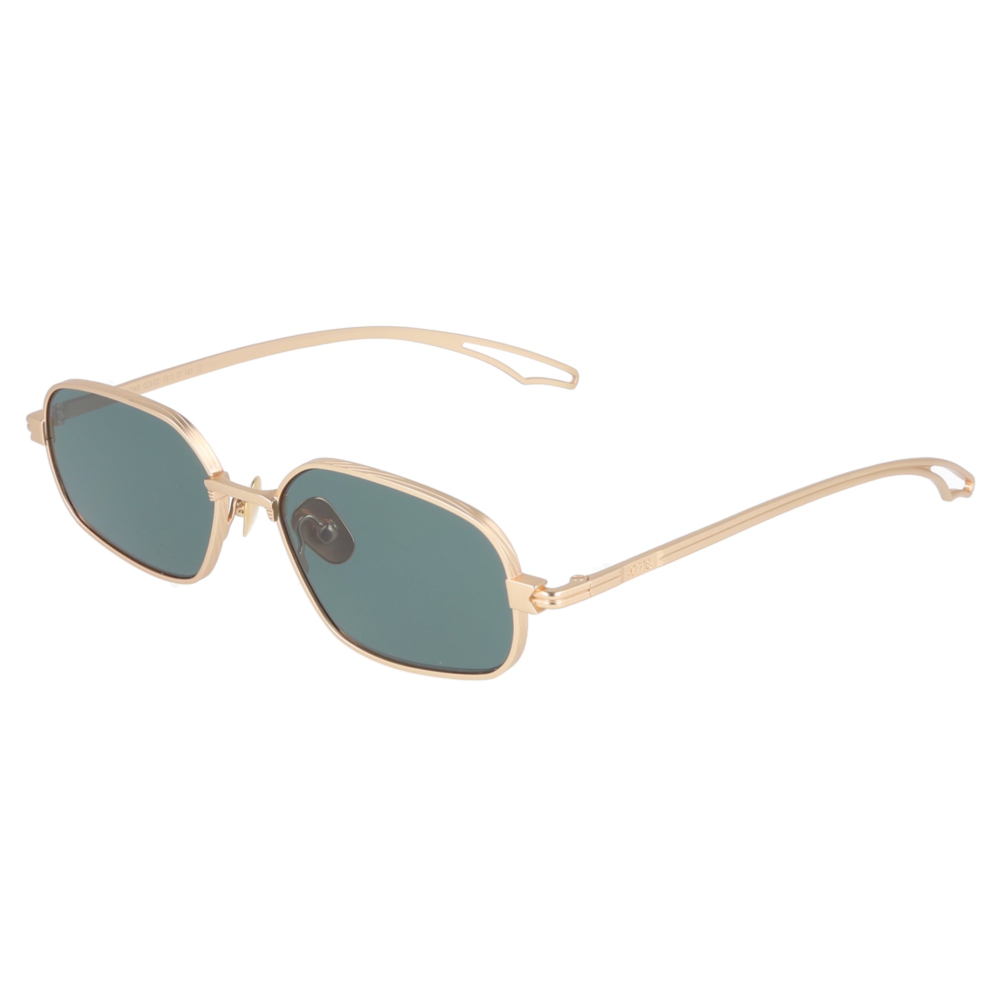 Kyme | Marlowe occhiali da sole unisex Metallo dorato lenti verdi
