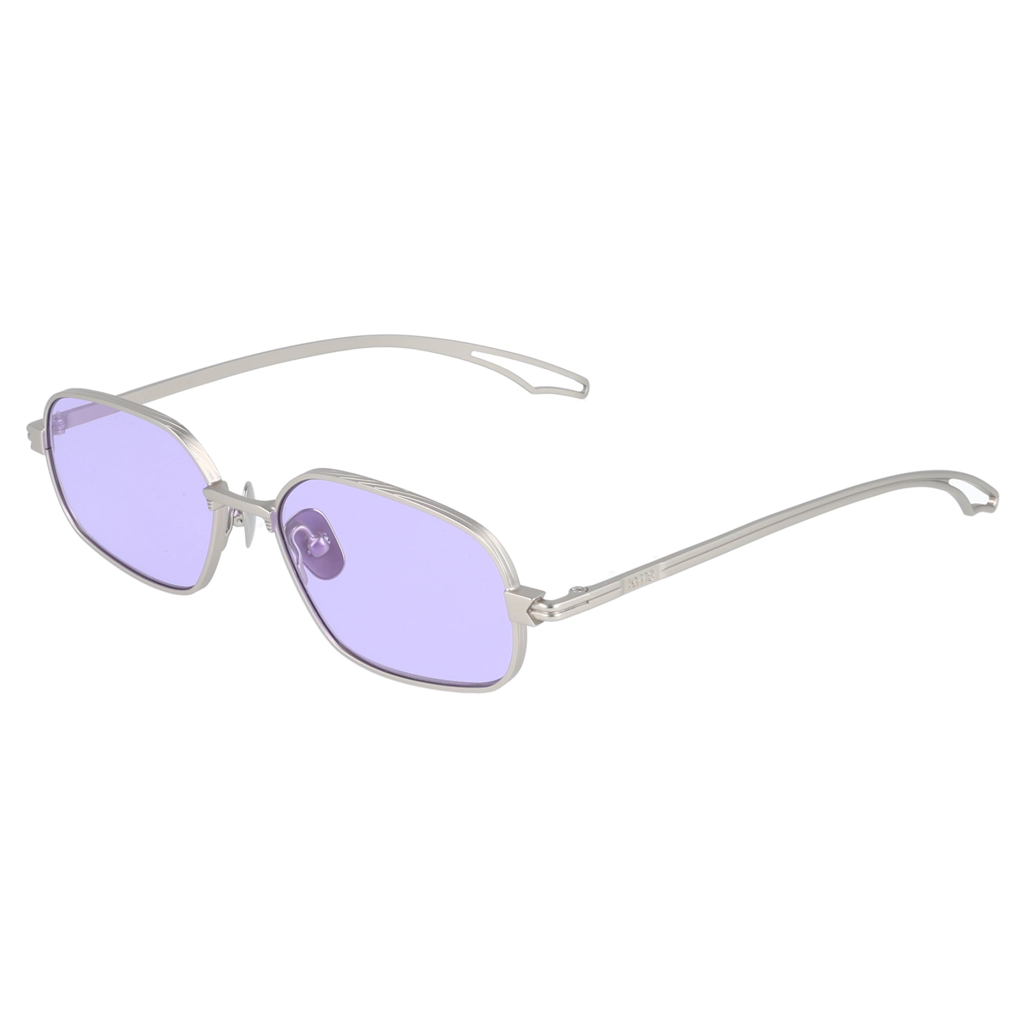 Kyme | Marlowe occhiali da sole unisex Metallo grigio lenti fucsia