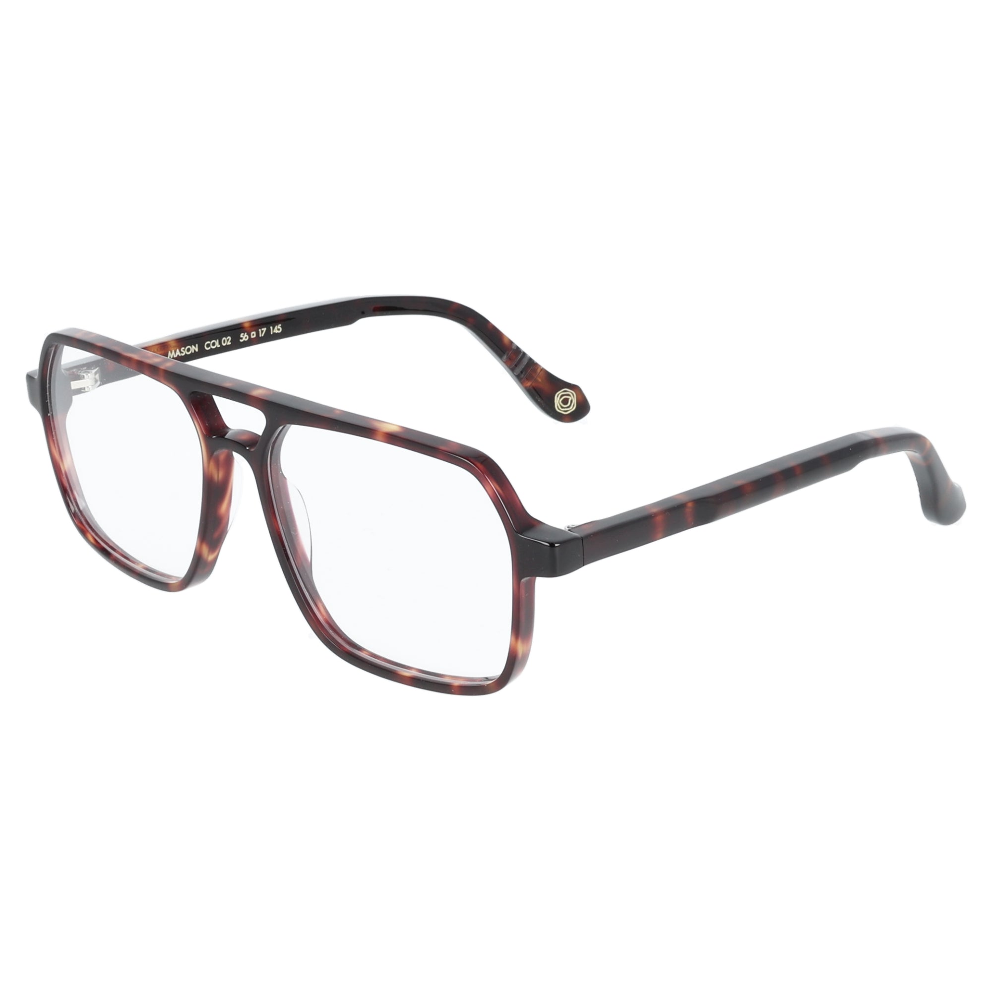 Kyme | Mason occhiali da vista unisex doppio ponte maculato caldo