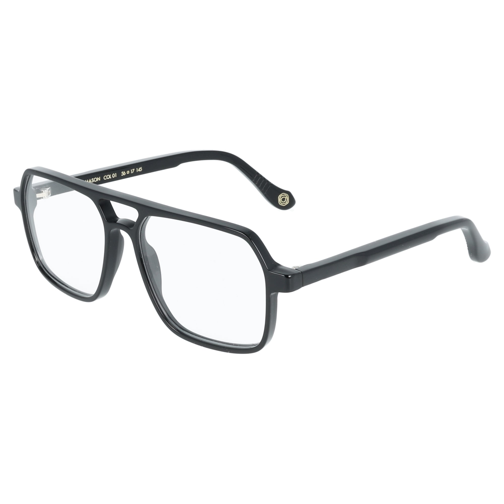 Kyme | Mason occhiali da vista unisex doppio ponte nero