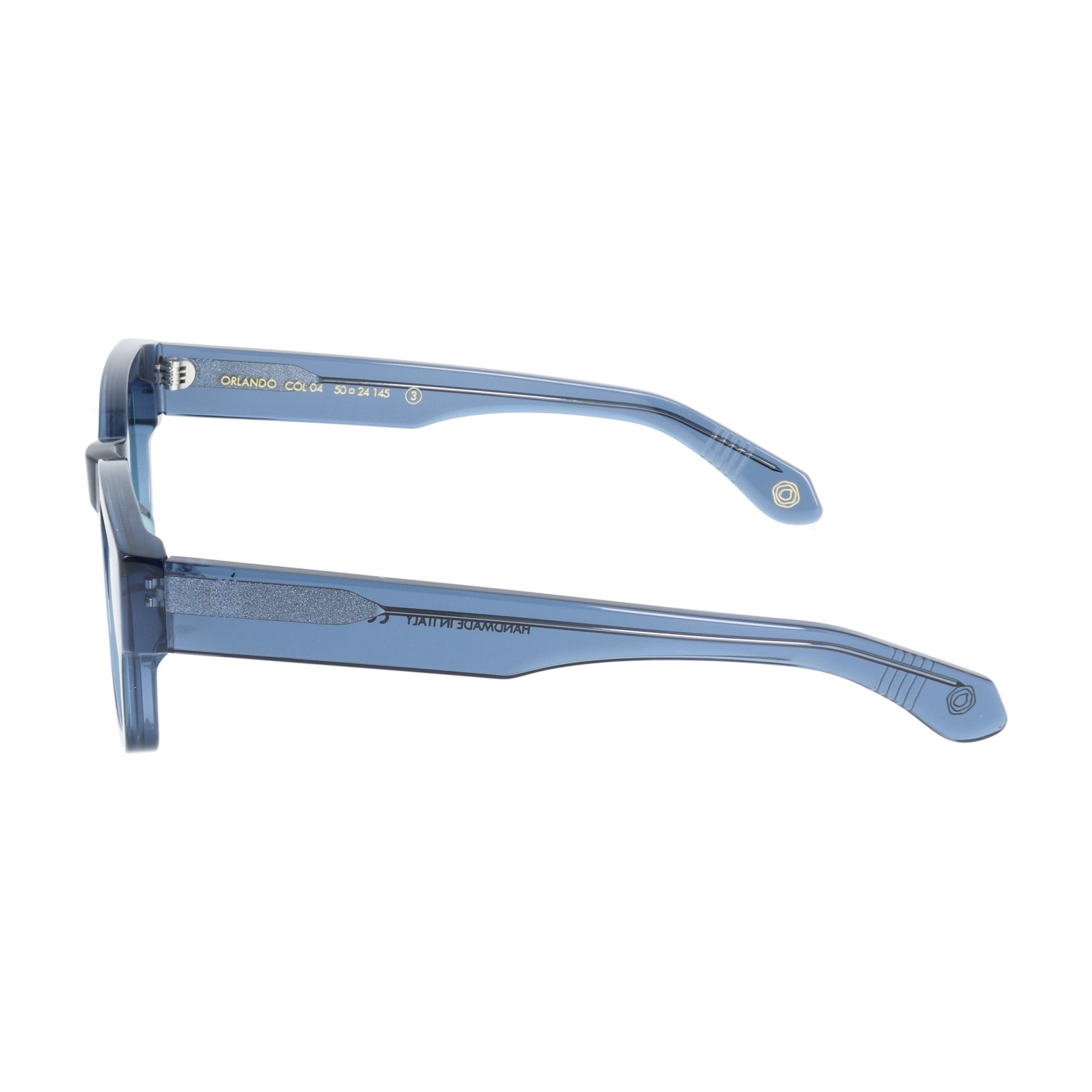 Kyme ORLANDO occhiali da sole da uomo rettangolari celeste 