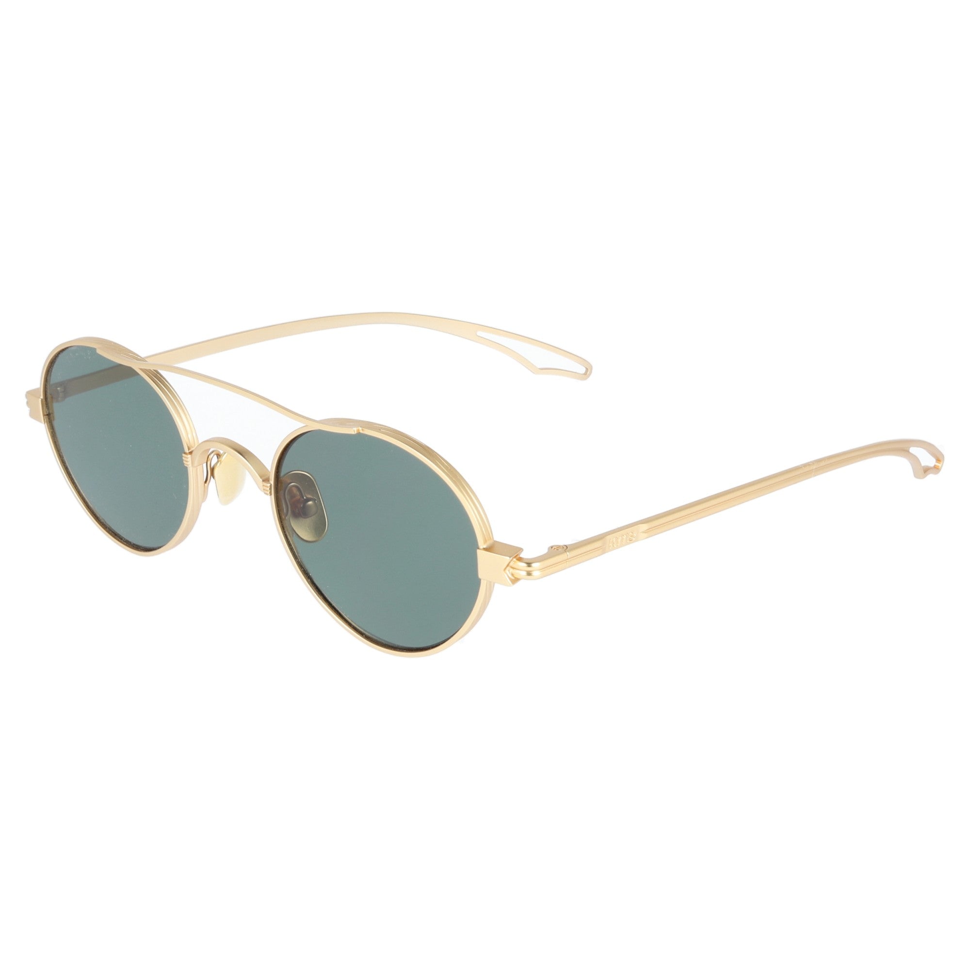 Kyme | River Oro occhiale da sole metallo ovale unisex