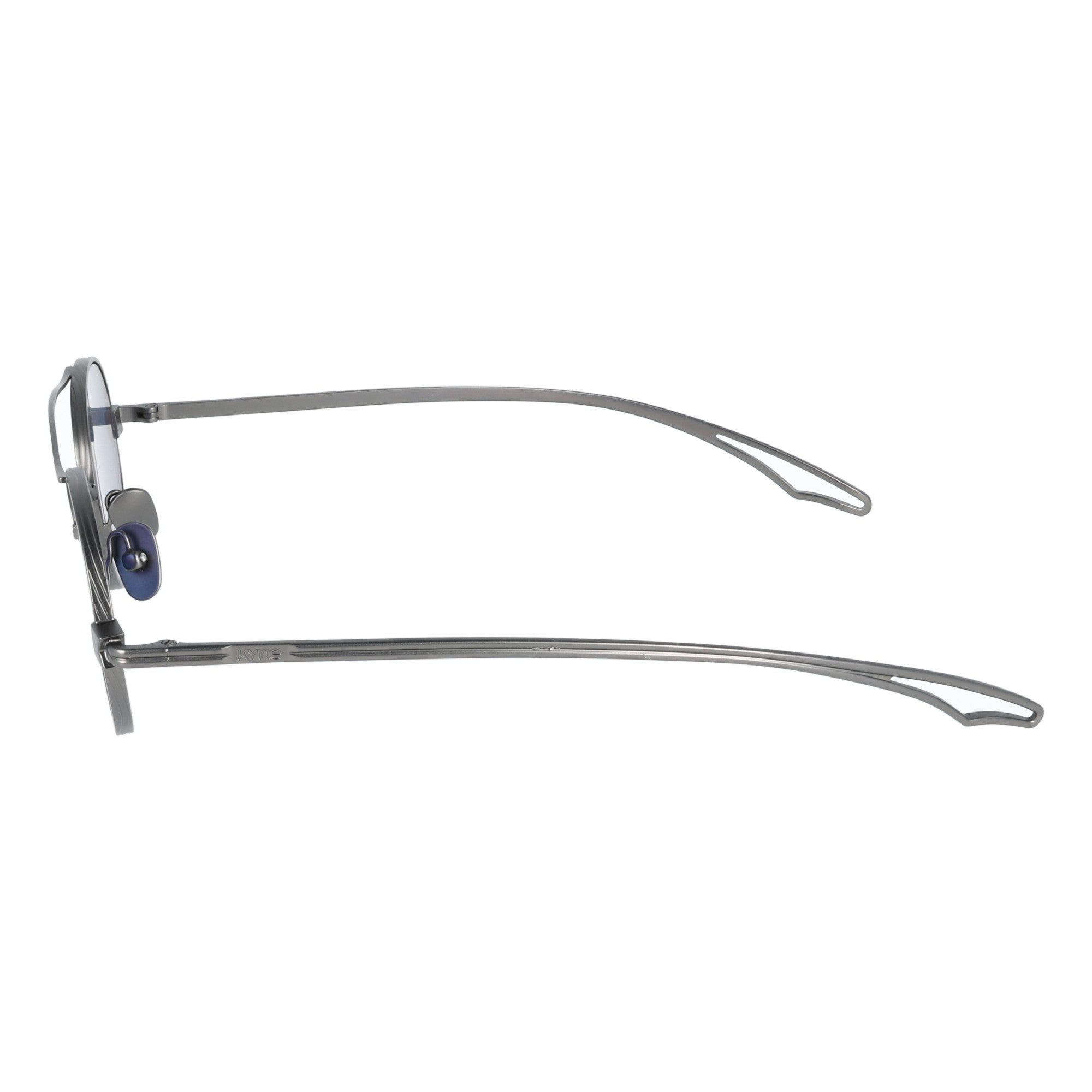 Kyme | River argento occhiale da sole metallo ovale unisex