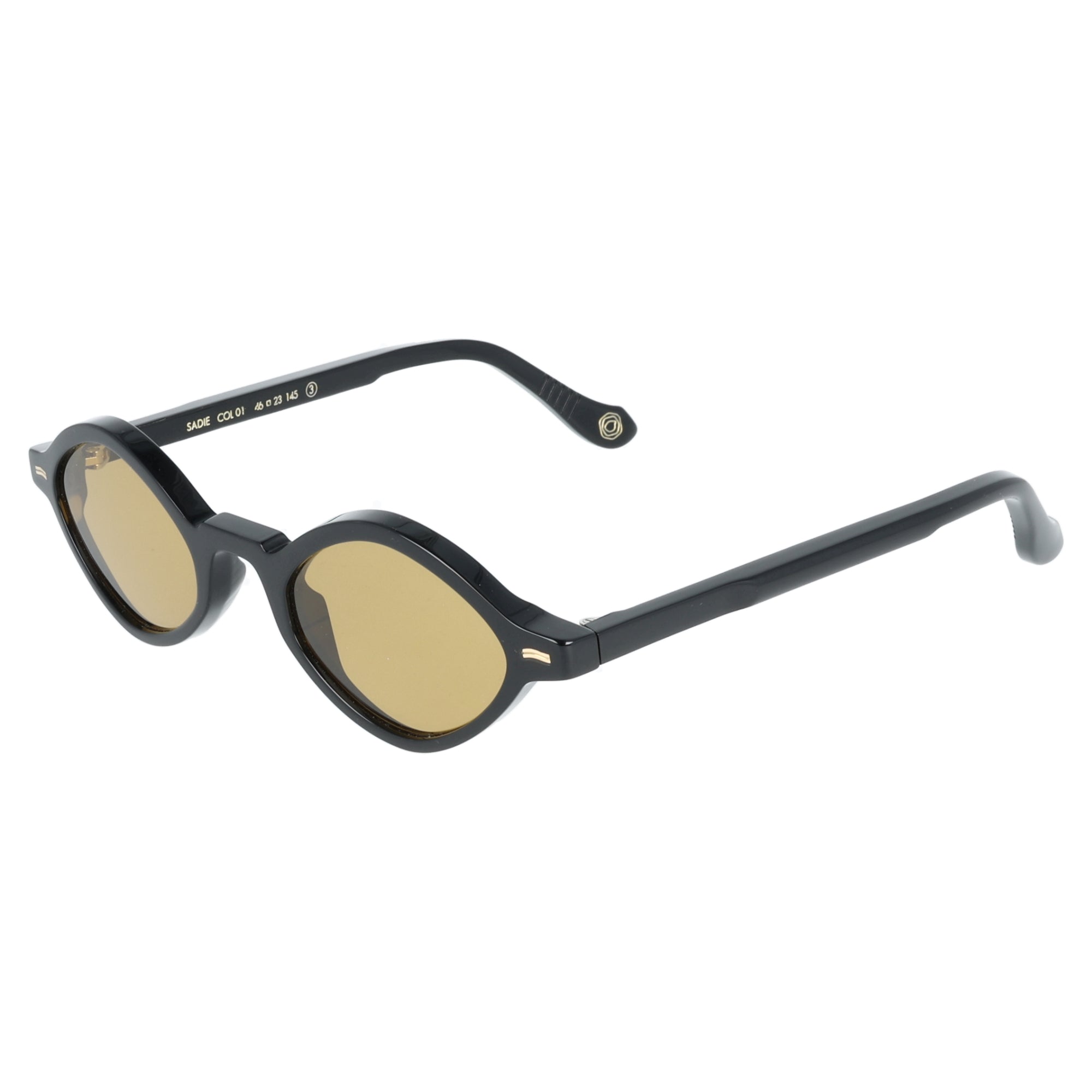 Kyme | Sadie Nero lenti gialle occhiali da sole donna