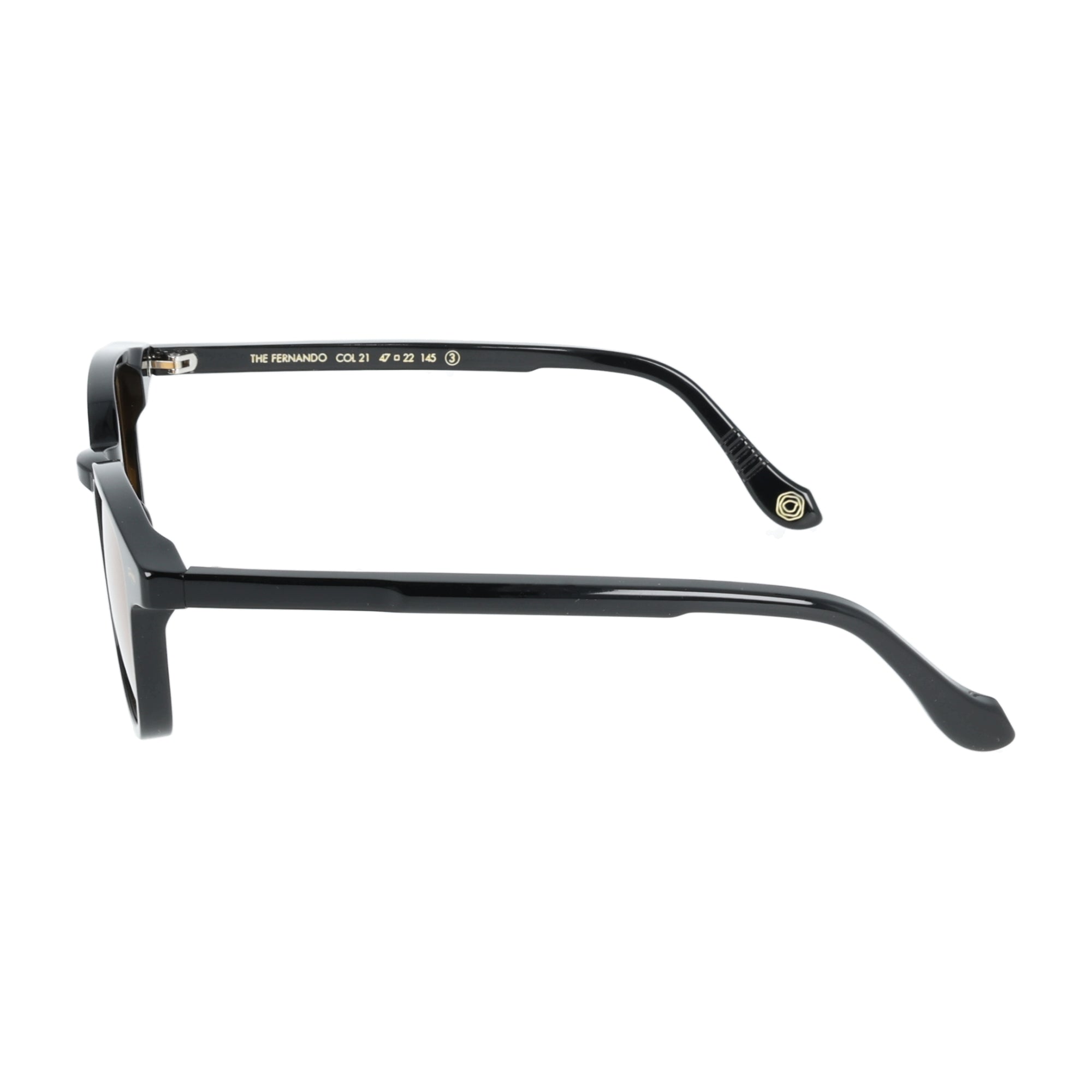 Kyme | The Fernando occhiali da sole unisex nero lenti gialle