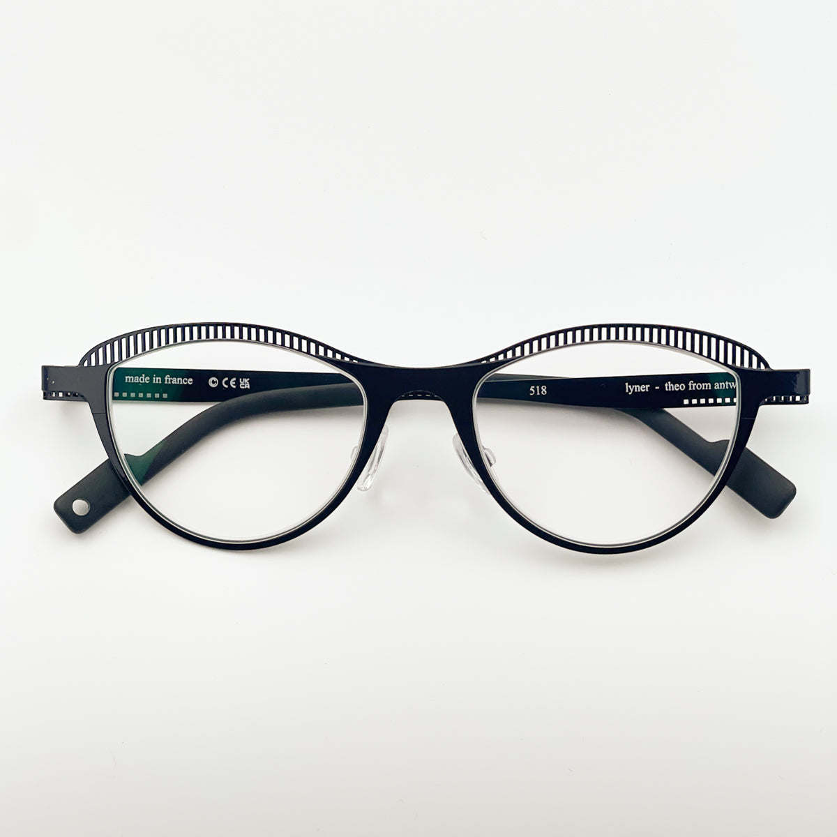  Lyner Theo occhiale da vista da donna nero cat eye 