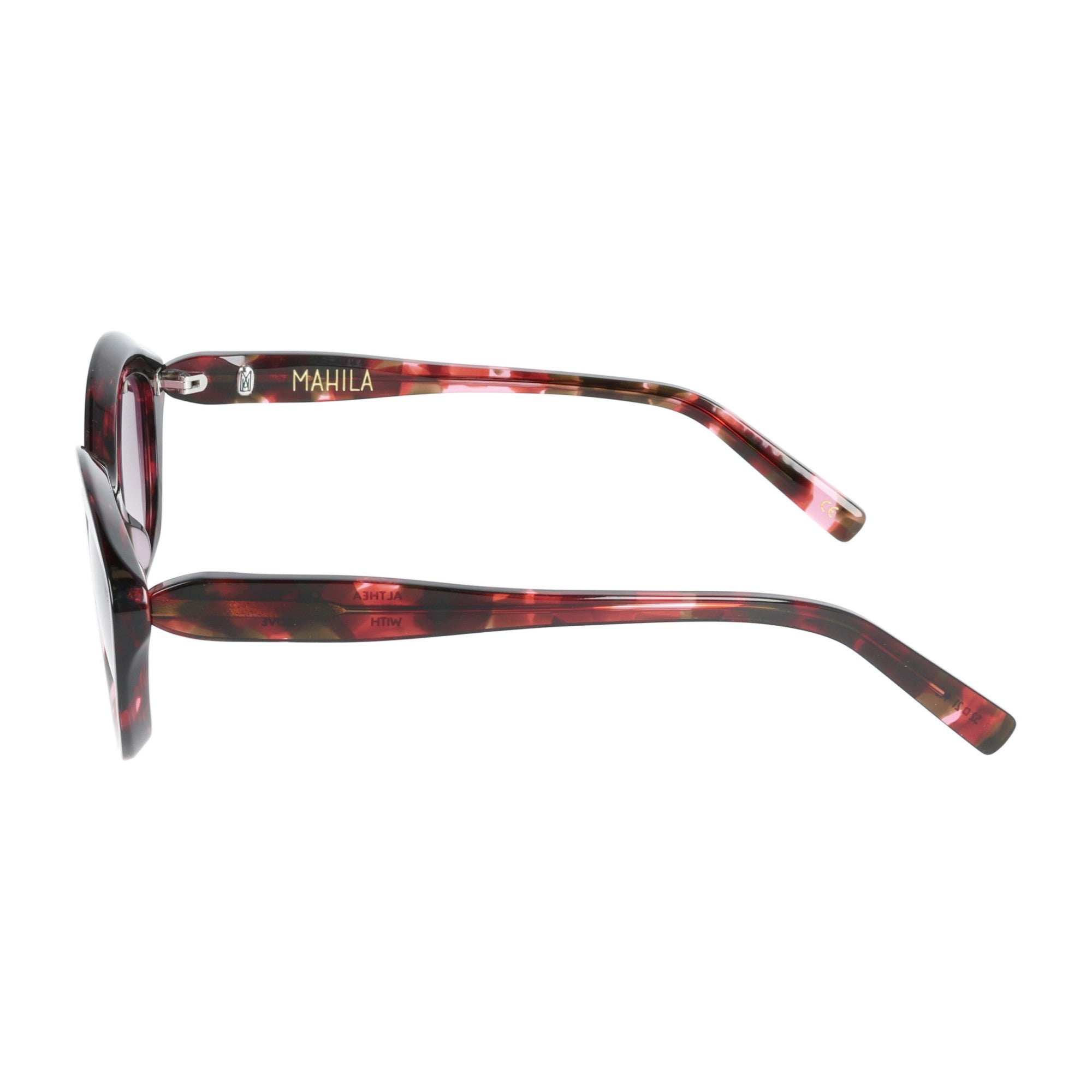 Mahila | Althea occhiale da sole da donna tartarugato rosso