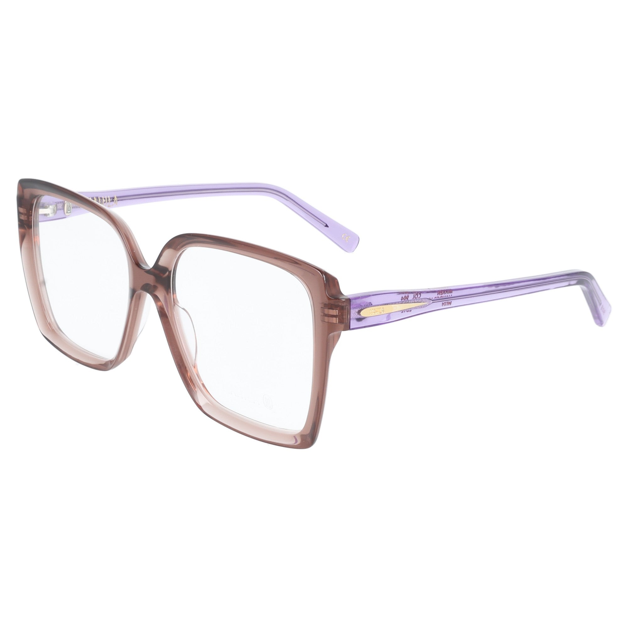 Mahila | Mirren occhiale da vista donna squadrato ampio beige