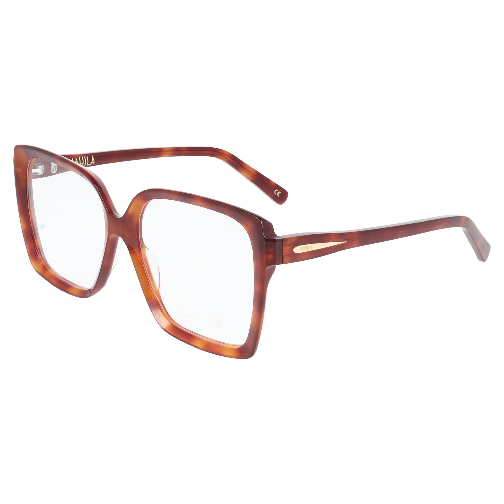 Mahila | Mirren occhiale da vista donna squadrato ampio havana