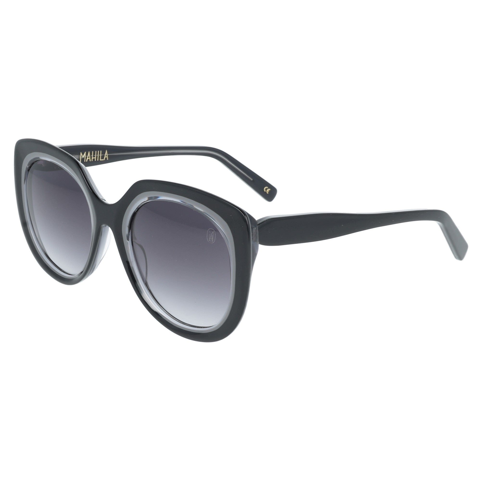 Mahila | Samira nero occhiale da sole da donna cateye