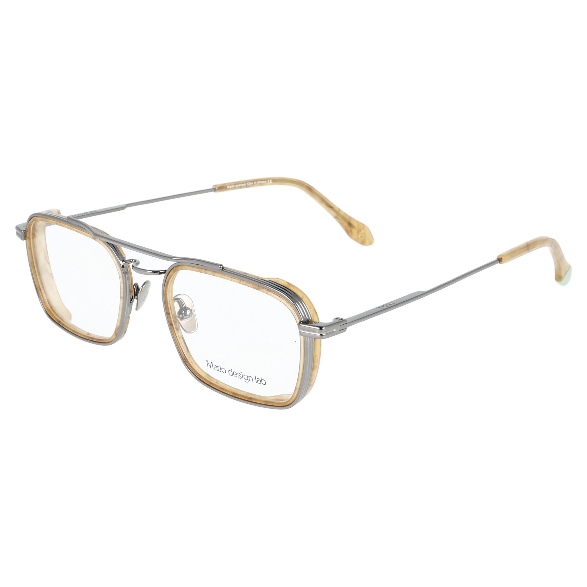 Marjo Design Lab Diomedes C4 occhiale da vista Titanio Tartarugato giallo